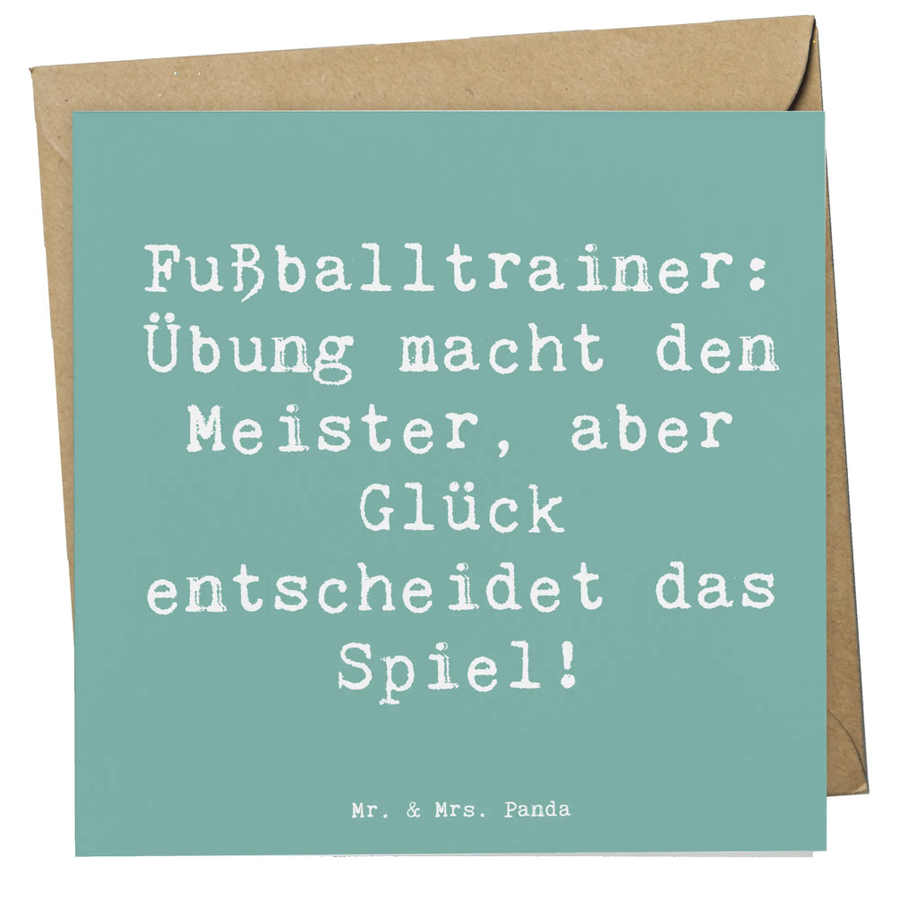 Deluxe Karte Spruch Fußballtrainer Erfolgskick Karte, Grußkarte, Klappkarte, Einladungskarte, Glückwunschkarte, Hochzeitskarte, Geburtstagskarte, Hochwertige Grußkarte, Hochwertige Klappkarte, Beruf, Ausbildung, Jubiläum, Abschied, Rente, Kollege, Kollegin, Geschenk, Schenken, Arbeitskollege, Mitarbeiter, Firma, Danke, Dankeschön