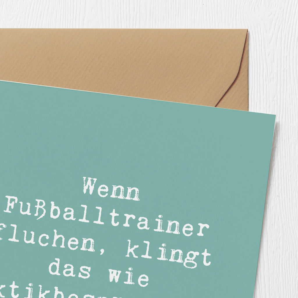 Deluxe Karte Spruch Fußballtrainer Taktik Karte, Grußkarte, Klappkarte, Einladungskarte, Glückwunschkarte, Hochzeitskarte, Geburtstagskarte, Hochwertige Grußkarte, Hochwertige Klappkarte, Beruf, Ausbildung, Jubiläum, Abschied, Rente, Kollege, Kollegin, Geschenk, Schenken, Arbeitskollege, Mitarbeiter, Firma, Danke, Dankeschön