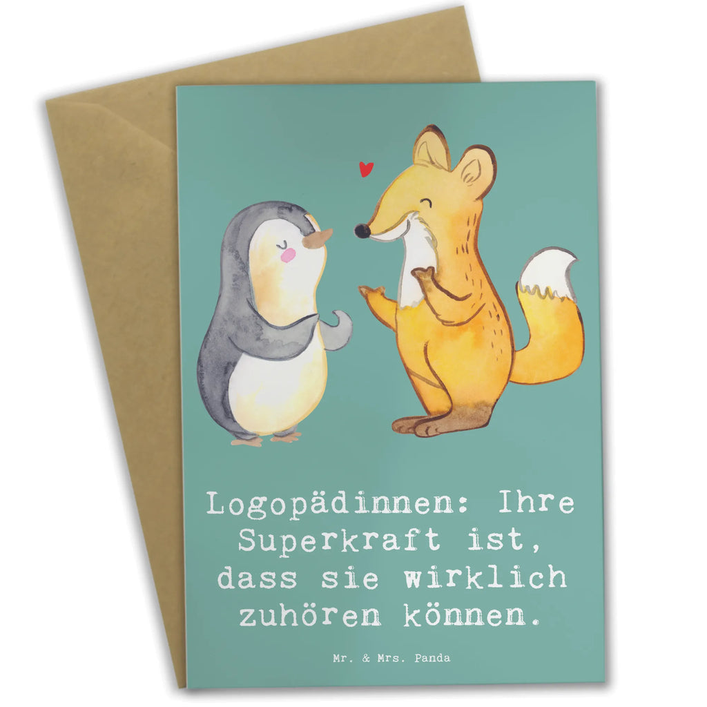 Grußkarte Logopädin Superkraft Grußkarte, Klappkarte, Einladungskarte, Glückwunschkarte, Hochzeitskarte, Geburtstagskarte, Karte, Ansichtskarten, Beruf, Ausbildung, Jubiläum, Abschied, Rente, Kollege, Kollegin, Geschenk, Schenken, Arbeitskollege, Mitarbeiter, Firma, Danke, Dankeschön