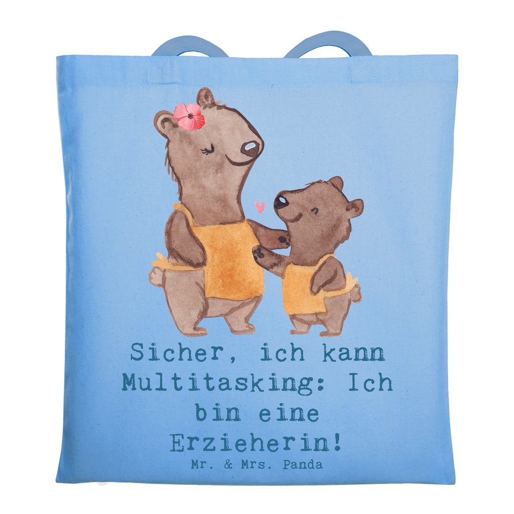 Tragetasche Erzieherin Multitasking Beuteltasche, Beutel, Einkaufstasche, Jutebeutel, Stoffbeutel, Tasche, Shopper, Umhängetasche, Strandtasche, Schultertasche, Stofftasche, Tragetasche, Badetasche, Jutetasche, Einkaufstüte, Laptoptasche, Beruf, Ausbildung, Jubiläum, Abschied, Rente, Kollege, Kollegin, Geschenk, Schenken, Arbeitskollege, Mitarbeiter, Firma, Danke, Dankeschön