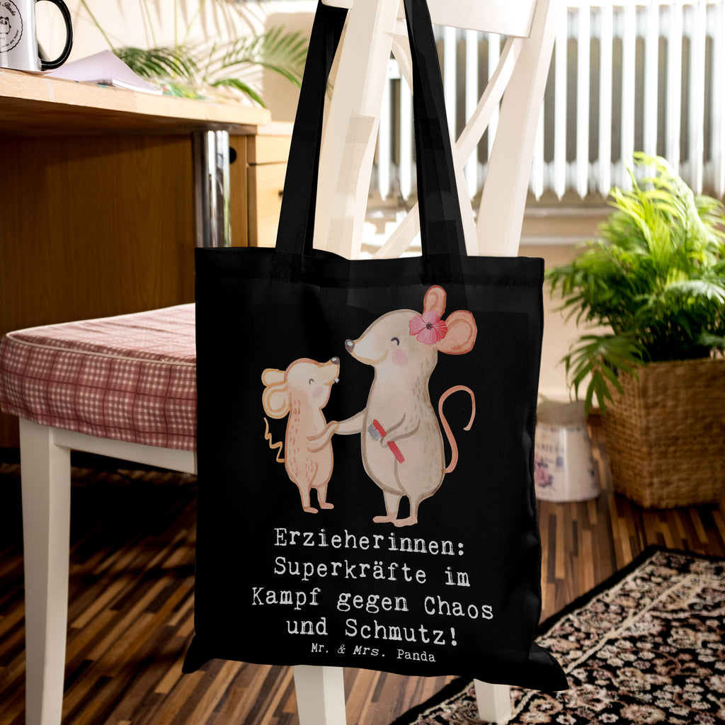 Tragetasche Superheldin Erzieherin Beuteltasche, Beutel, Einkaufstasche, Jutebeutel, Stoffbeutel, Tasche, Shopper, Umhängetasche, Strandtasche, Schultertasche, Stofftasche, Tragetasche, Badetasche, Jutetasche, Einkaufstüte, Laptoptasche, Beruf, Ausbildung, Jubiläum, Abschied, Rente, Kollege, Kollegin, Geschenk, Schenken, Arbeitskollege, Mitarbeiter, Firma, Danke, Dankeschön