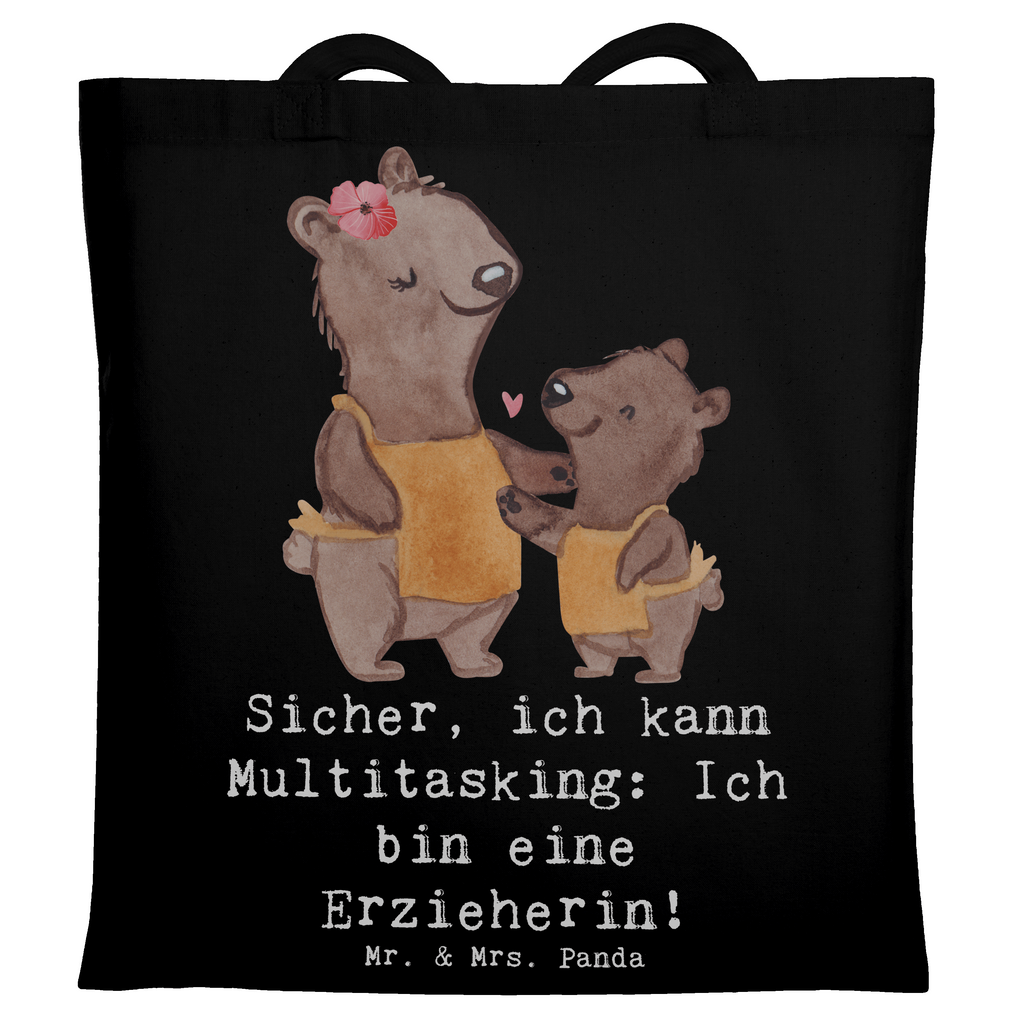 Tragetasche Erzieherin Multitasking Beuteltasche, Beutel, Einkaufstasche, Jutebeutel, Stoffbeutel, Tasche, Shopper, Umhängetasche, Strandtasche, Schultertasche, Stofftasche, Tragetasche, Badetasche, Jutetasche, Einkaufstüte, Laptoptasche, Beruf, Ausbildung, Jubiläum, Abschied, Rente, Kollege, Kollegin, Geschenk, Schenken, Arbeitskollege, Mitarbeiter, Firma, Danke, Dankeschön