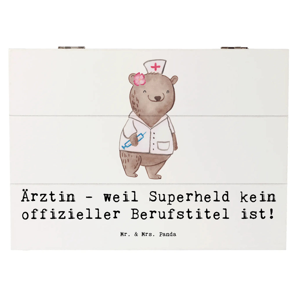 Holzkiste Ärztin Superheld Holzkiste, Kiste, Schatzkiste, Truhe, Schatulle, XXL, Erinnerungsbox, Erinnerungskiste, Dekokiste, Aufbewahrungsbox, Geschenkbox, Geschenkdose, Beruf, Ausbildung, Jubiläum, Abschied, Rente, Kollege, Kollegin, Geschenk, Schenken, Arbeitskollege, Mitarbeiter, Firma, Danke, Dankeschön