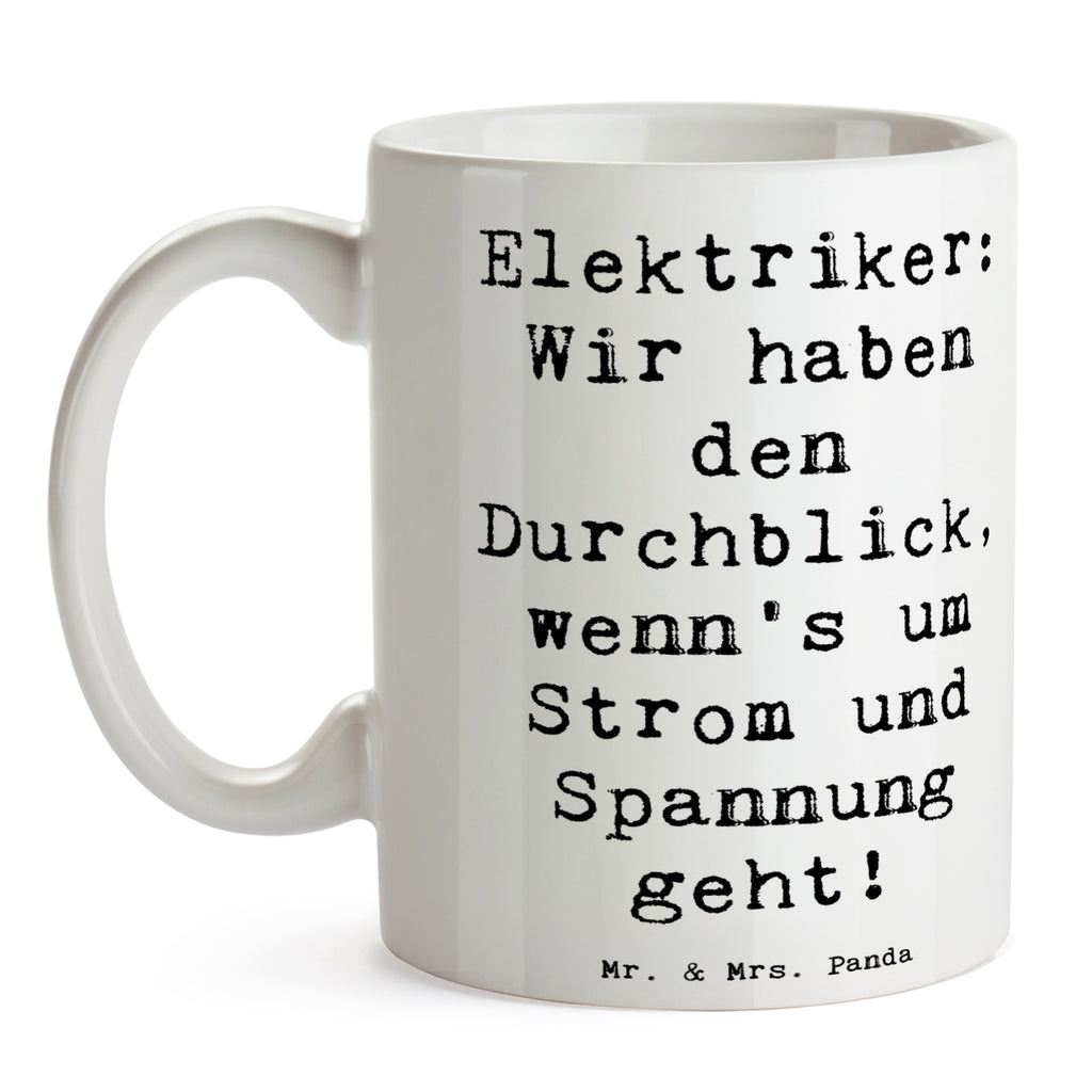 Tasse Spruch Elektriker Durchblick Tasse, Kaffeetasse, Teetasse, Becher, Kaffeebecher, Teebecher, Keramiktasse, Porzellantasse, Büro Tasse, Geschenk Tasse, Tasse Sprüche, Tasse Motive, Kaffeetassen, Tasse bedrucken, Designer Tasse, Cappuccino Tassen, Schöne Teetassen, Beruf, Ausbildung, Jubiläum, Abschied, Rente, Kollege, Kollegin, Geschenk, Schenken, Arbeitskollege, Mitarbeiter, Firma, Danke, Dankeschön