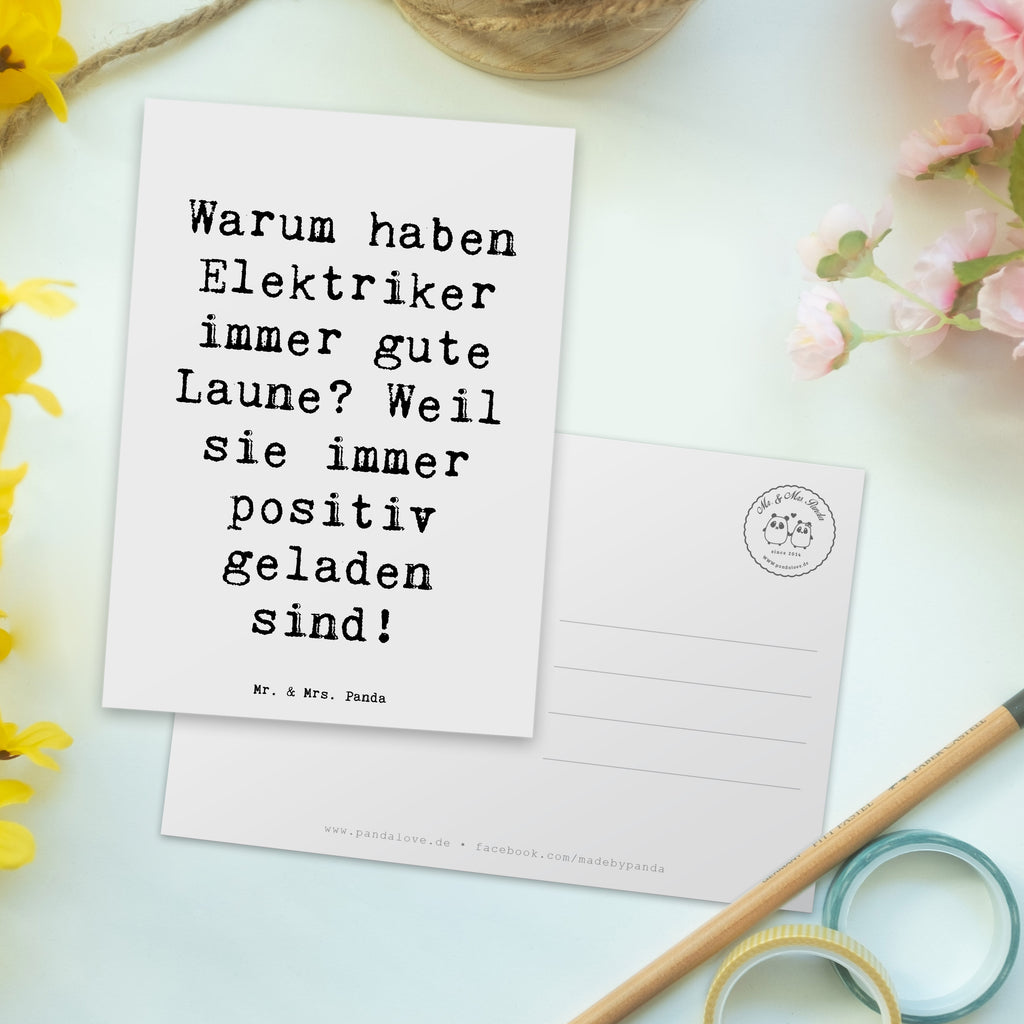 Postkarte Spruch Positiver Elektriker Postkarte, Karte, Geschenkkarte, Grußkarte, Einladung, Ansichtskarte, Geburtstagskarte, Einladungskarte, Dankeskarte, Ansichtskarten, Einladung Geburtstag, Einladungskarten Geburtstag, Beruf, Ausbildung, Jubiläum, Abschied, Rente, Kollege, Kollegin, Geschenk, Schenken, Arbeitskollege, Mitarbeiter, Firma, Danke, Dankeschön