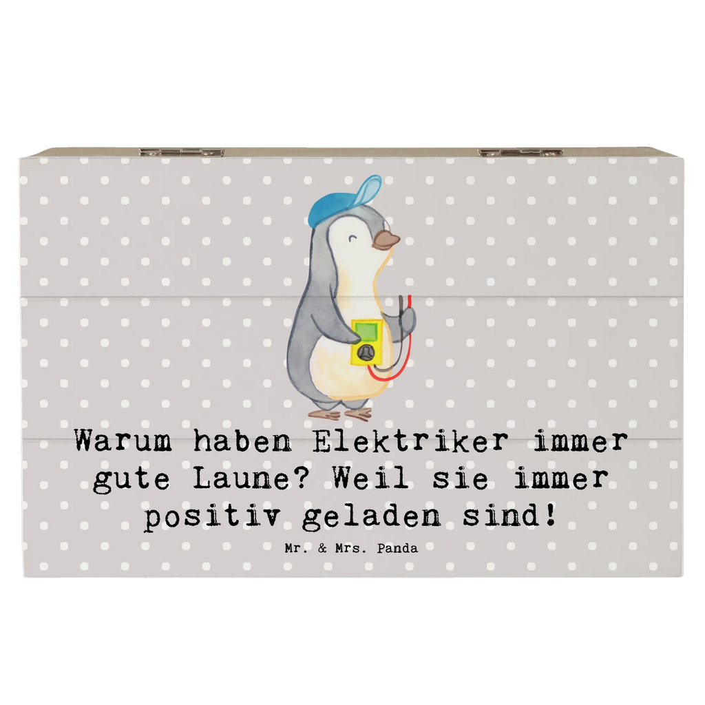 Holzkiste Positiver Elektriker Holzkiste, Kiste, Schatzkiste, Truhe, Schatulle, XXL, Erinnerungsbox, Erinnerungskiste, Dekokiste, Aufbewahrungsbox, Geschenkbox, Geschenkdose, Beruf, Ausbildung, Jubiläum, Abschied, Rente, Kollege, Kollegin, Geschenk, Schenken, Arbeitskollege, Mitarbeiter, Firma, Danke, Dankeschön