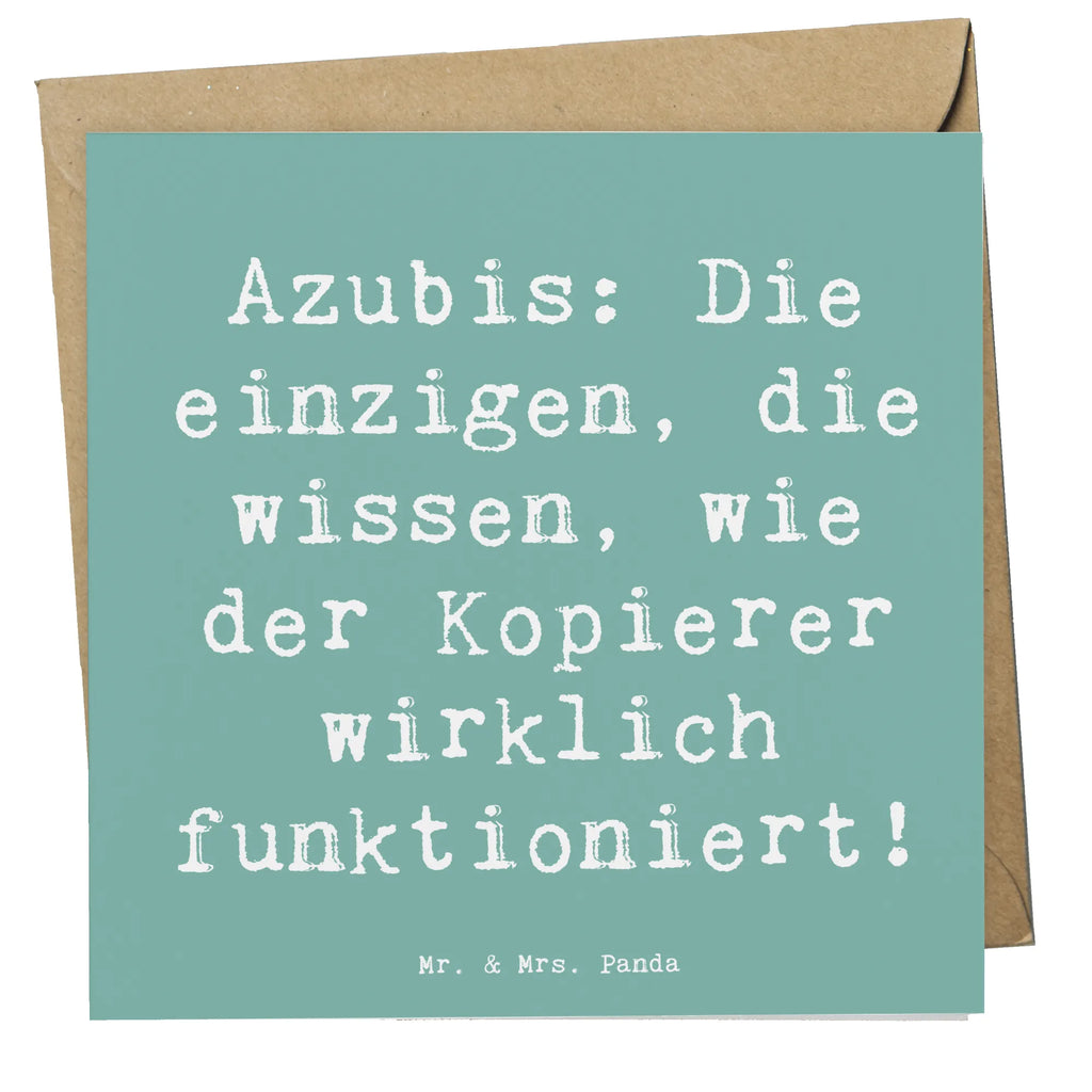 Deluxe Karte Spruch Auszubildende Kopierer Karte, Grußkarte, Klappkarte, Einladungskarte, Glückwunschkarte, Hochzeitskarte, Geburtstagskarte, Hochwertige Grußkarte, Hochwertige Klappkarte, Beruf, Ausbildung, Jubiläum, Abschied, Rente, Kollege, Kollegin, Geschenk, Schenken, Arbeitskollege, Mitarbeiter, Firma, Danke, Dankeschön