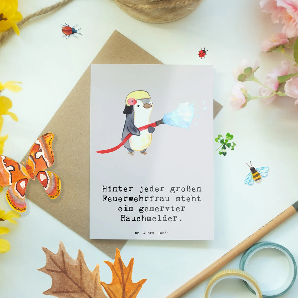 Grußkarte Feuerwehrfrau Humor Grußkarte, Klappkarte, Einladungskarte, Glückwunschkarte, Hochzeitskarte, Geburtstagskarte, Karte, Ansichtskarten, Beruf, Ausbildung, Jubiläum, Abschied, Rente, Kollege, Kollegin, Geschenk, Schenken, Arbeitskollege, Mitarbeiter, Firma, Danke, Dankeschön