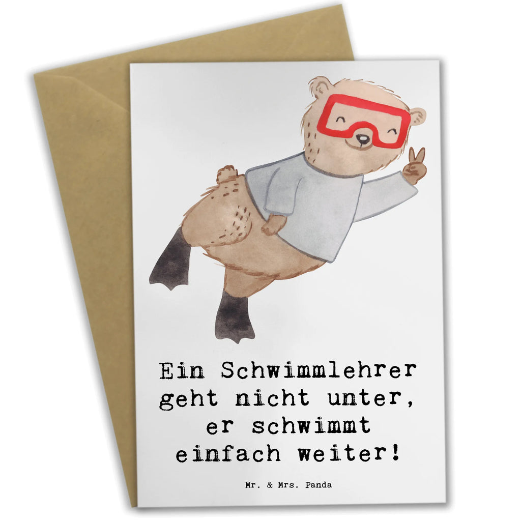 Grußkarte Schwimmlehrer Motivation Grußkarte, Klappkarte, Einladungskarte, Glückwunschkarte, Hochzeitskarte, Geburtstagskarte, Karte, Ansichtskarten, Beruf, Ausbildung, Jubiläum, Abschied, Rente, Kollege, Kollegin, Geschenk, Schenken, Arbeitskollege, Mitarbeiter, Firma, Danke, Dankeschön