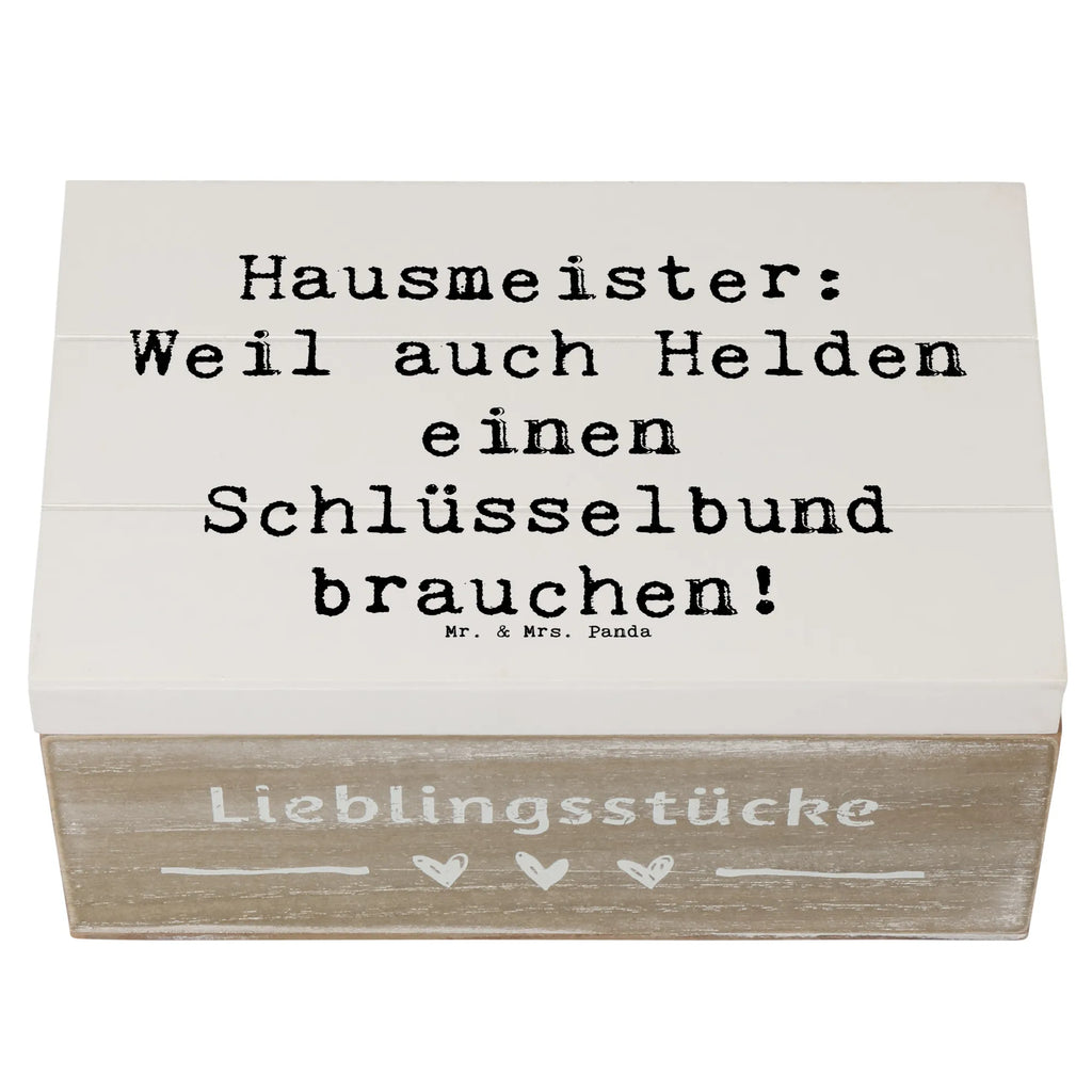 Holzkiste Spruch Hausmeister: Weil auch Helden einen Schlüsselbund brauchen! Holzkiste, Kiste, Schatzkiste, Truhe, Schatulle, XXL, Erinnerungsbox, Erinnerungskiste, Dekokiste, Aufbewahrungsbox, Geschenkbox, Geschenkdose, Beruf, Ausbildung, Jubiläum, Abschied, Rente, Kollege, Kollegin, Geschenk, Schenken, Arbeitskollege, Mitarbeiter, Firma, Danke, Dankeschön