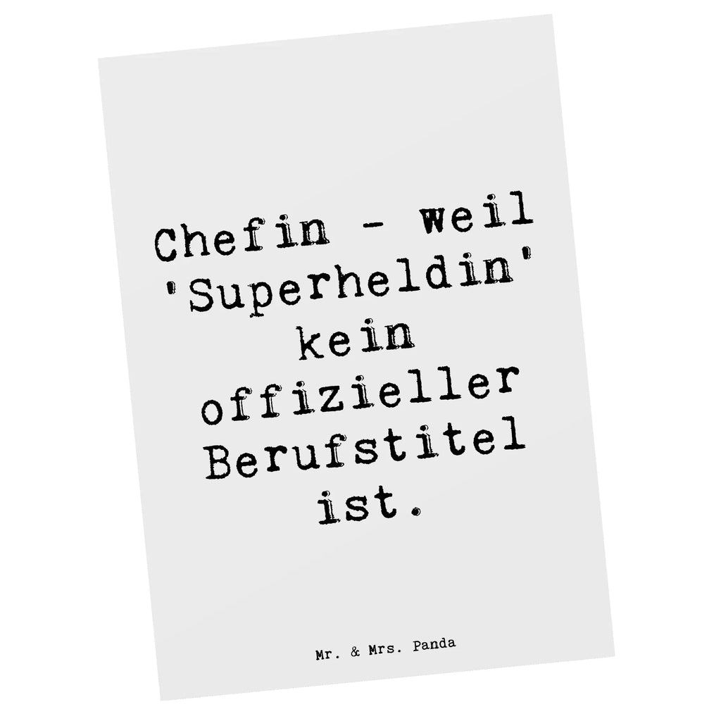 Postkarte Spruch Chefin - weil 'Superheldin' kein offizieller Berufstitel ist. Postkarte, Karte, Geschenkkarte, Grußkarte, Einladung, Ansichtskarte, Geburtstagskarte, Einladungskarte, Dankeskarte, Ansichtskarten, Einladung Geburtstag, Einladungskarten Geburtstag, Beruf, Ausbildung, Jubiläum, Abschied, Rente, Kollege, Kollegin, Geschenk, Schenken, Arbeitskollege, Mitarbeiter, Firma, Danke, Dankeschön