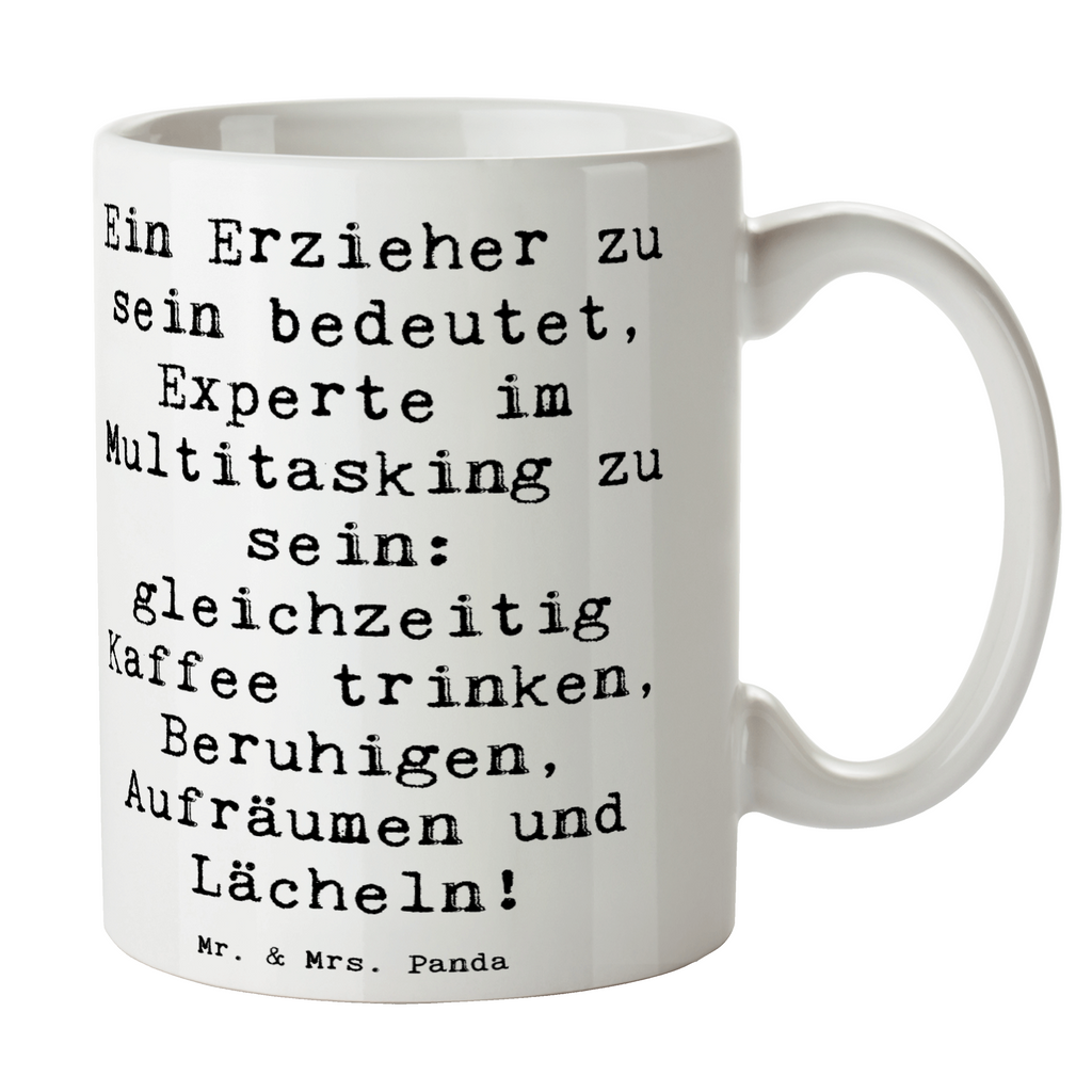 Tasse Spruch Multitasking Erzieher Tasse, Kaffeetasse, Teetasse, Becher, Kaffeebecher, Teebecher, Keramiktasse, Porzellantasse, Büro Tasse, Geschenk Tasse, Tasse Sprüche, Tasse Motive, Kaffeetassen, Tasse bedrucken, Designer Tasse, Cappuccino Tassen, Schöne Teetassen, Beruf, Ausbildung, Jubiläum, Abschied, Rente, Kollege, Kollegin, Geschenk, Schenken, Arbeitskollege, Mitarbeiter, Firma, Danke, Dankeschön