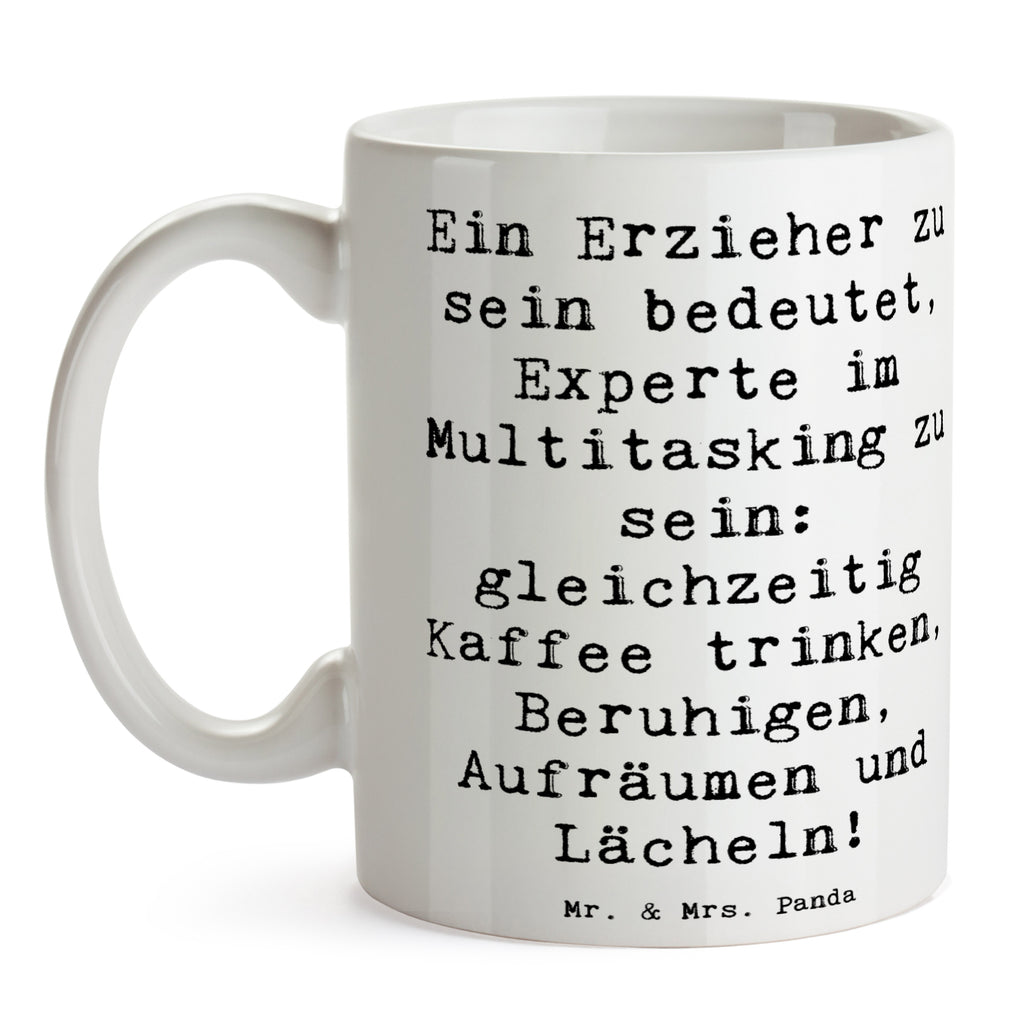 Tasse Spruch Multitasking Erzieher Tasse, Kaffeetasse, Teetasse, Becher, Kaffeebecher, Teebecher, Keramiktasse, Porzellantasse, Büro Tasse, Geschenk Tasse, Tasse Sprüche, Tasse Motive, Kaffeetassen, Tasse bedrucken, Designer Tasse, Cappuccino Tassen, Schöne Teetassen, Beruf, Ausbildung, Jubiläum, Abschied, Rente, Kollege, Kollegin, Geschenk, Schenken, Arbeitskollege, Mitarbeiter, Firma, Danke, Dankeschön