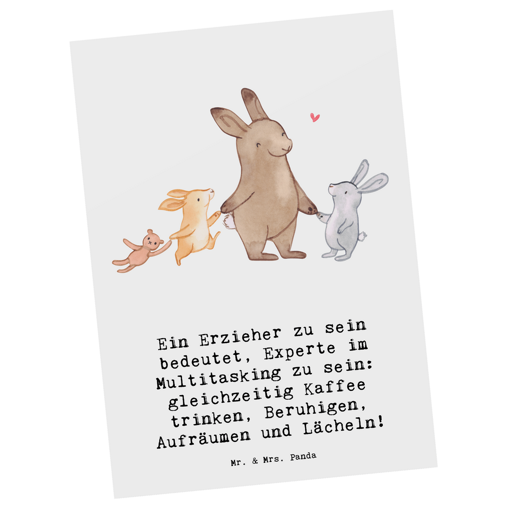 Postkarte Multitasking Erzieher Postkarte, Karte, Geschenkkarte, Grußkarte, Einladung, Ansichtskarte, Geburtstagskarte, Einladungskarte, Dankeskarte, Ansichtskarten, Einladung Geburtstag, Einladungskarten Geburtstag, Beruf, Ausbildung, Jubiläum, Abschied, Rente, Kollege, Kollegin, Geschenk, Schenken, Arbeitskollege, Mitarbeiter, Firma, Danke, Dankeschön