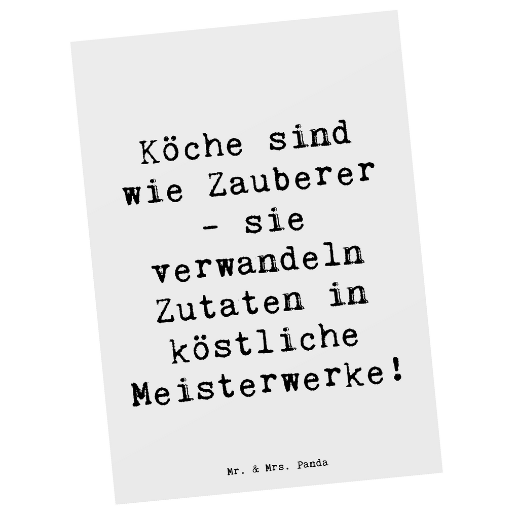 Postkarte Spruch Köche sind wie Zauberer - sie verwandeln Zutaten in köstliche Meisterwerke! Postkarte, Karte, Geschenkkarte, Grußkarte, Einladung, Ansichtskarte, Geburtstagskarte, Einladungskarte, Dankeskarte, Ansichtskarten, Einladung Geburtstag, Einladungskarten Geburtstag, Beruf, Ausbildung, Jubiläum, Abschied, Rente, Kollege, Kollegin, Geschenk, Schenken, Arbeitskollege, Mitarbeiter, Firma, Danke, Dankeschön