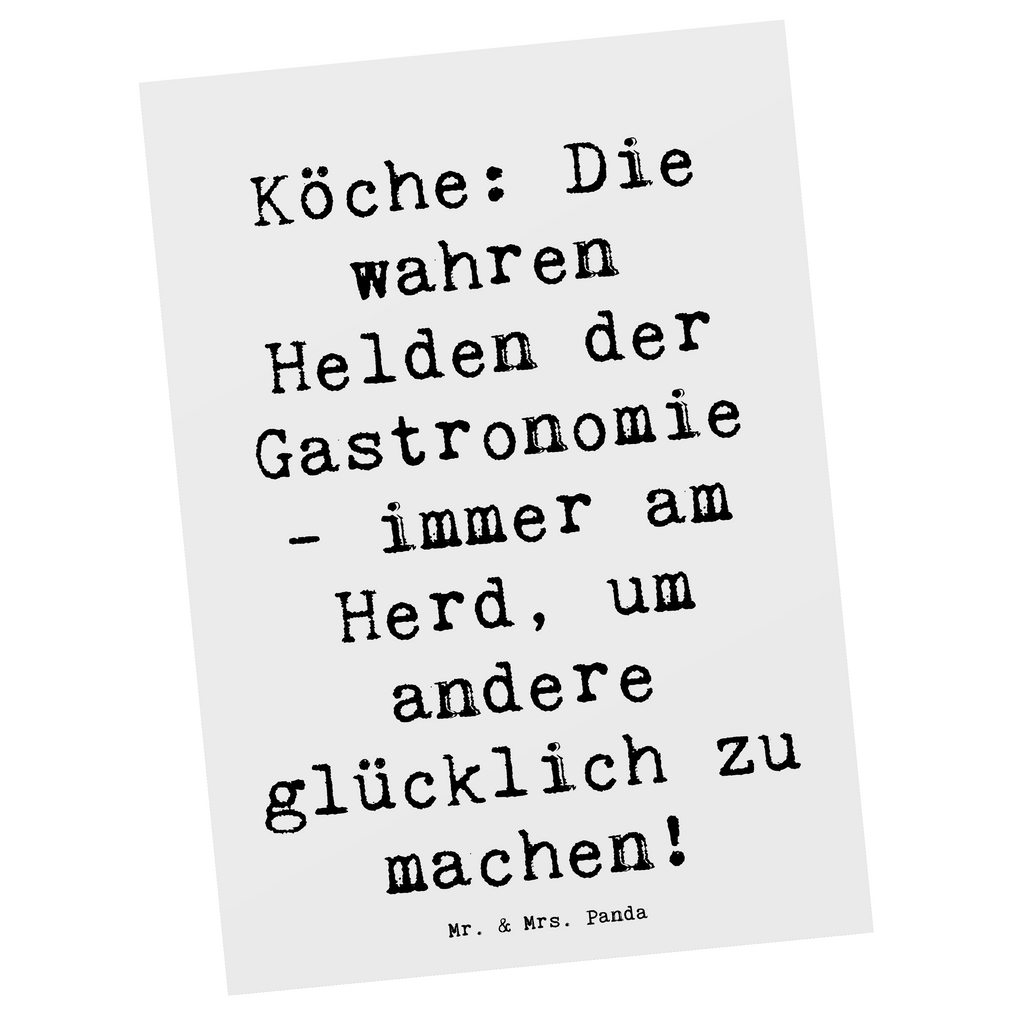 Postkarte Spruch Köche: Die wahren Helden der Gastronomie - immer am Herd, um andere glücklich zu machen! Postkarte, Karte, Geschenkkarte, Grußkarte, Einladung, Ansichtskarte, Geburtstagskarte, Einladungskarte, Dankeskarte, Ansichtskarten, Einladung Geburtstag, Einladungskarten Geburtstag, Beruf, Ausbildung, Jubiläum, Abschied, Rente, Kollege, Kollegin, Geschenk, Schenken, Arbeitskollege, Mitarbeiter, Firma, Danke, Dankeschön