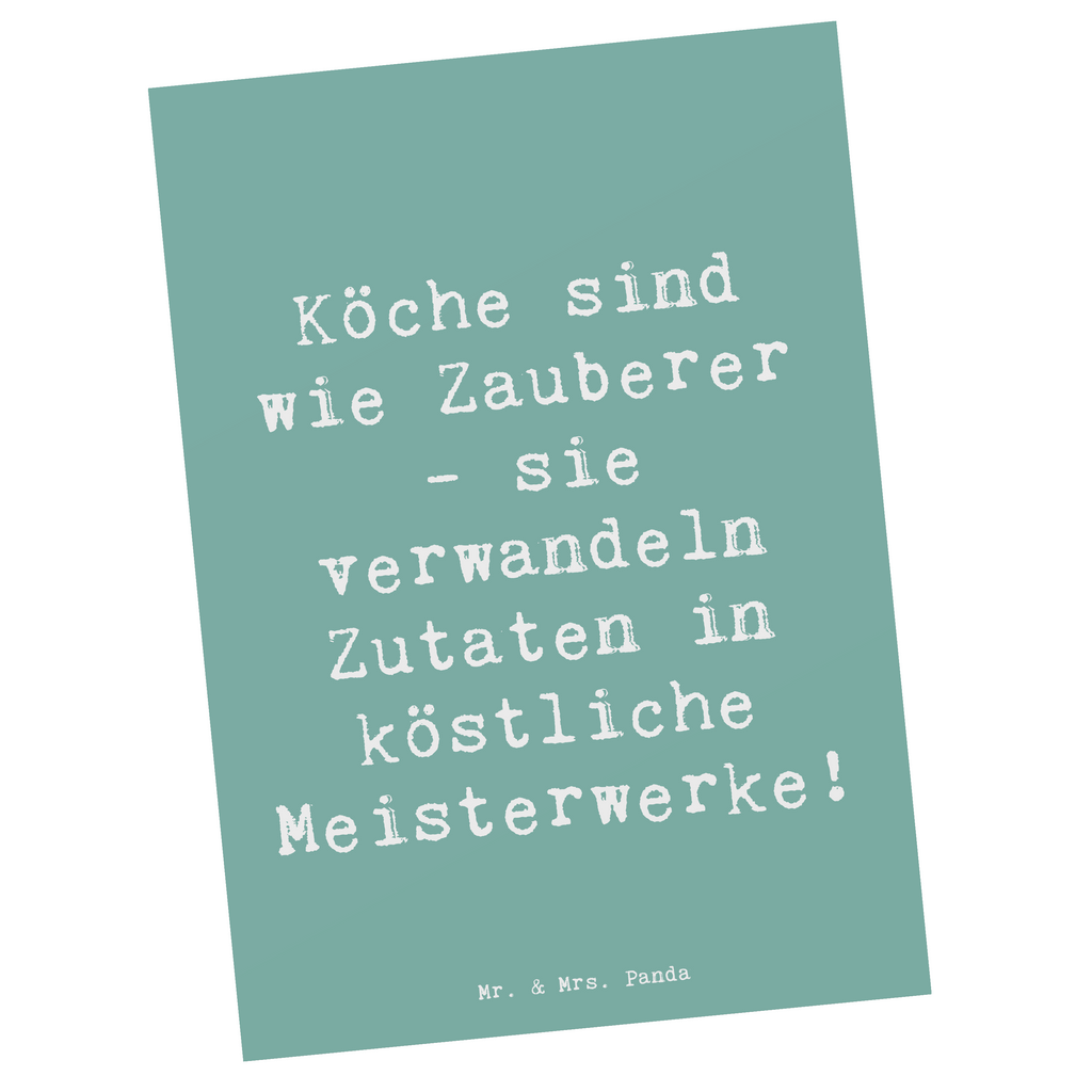 Postkarte Spruch Köche sind wie Zauberer - sie verwandeln Zutaten in köstliche Meisterwerke! Postkarte, Karte, Geschenkkarte, Grußkarte, Einladung, Ansichtskarte, Geburtstagskarte, Einladungskarte, Dankeskarte, Ansichtskarten, Einladung Geburtstag, Einladungskarten Geburtstag, Beruf, Ausbildung, Jubiläum, Abschied, Rente, Kollege, Kollegin, Geschenk, Schenken, Arbeitskollege, Mitarbeiter, Firma, Danke, Dankeschön