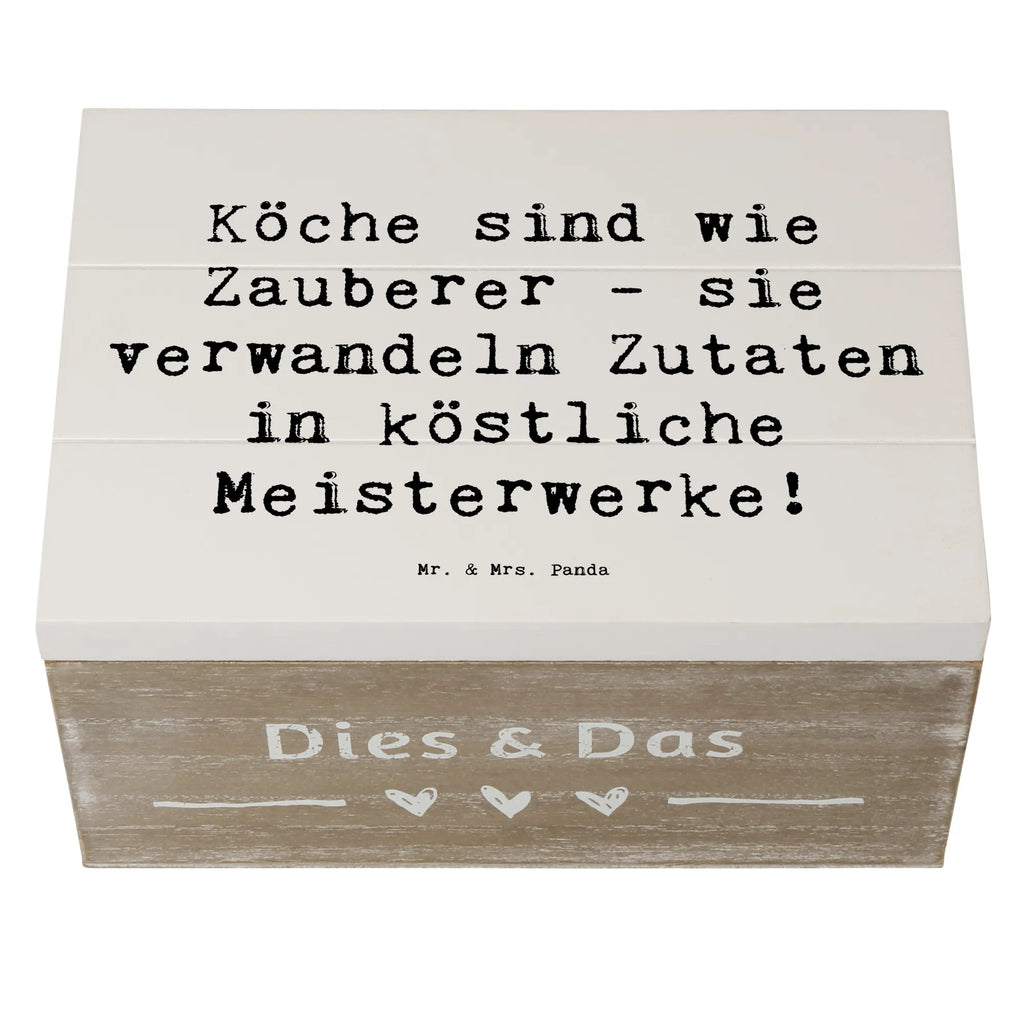 Holzkiste Spruch Köche sind wie Zauberer - sie verwandeln Zutaten in köstliche Meisterwerke! Holzkiste, Kiste, Schatzkiste, Truhe, Schatulle, XXL, Erinnerungsbox, Erinnerungskiste, Dekokiste, Aufbewahrungsbox, Geschenkbox, Geschenkdose, Beruf, Ausbildung, Jubiläum, Abschied, Rente, Kollege, Kollegin, Geschenk, Schenken, Arbeitskollege, Mitarbeiter, Firma, Danke, Dankeschön