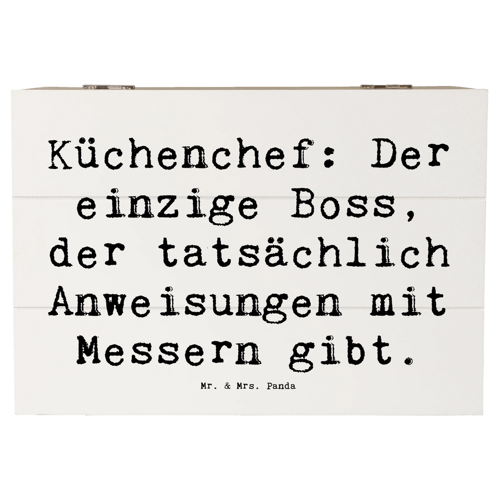 Holzkiste Spruch Küchenchef: Der einzige Boss, der tatsächlich Anweisungen mit Messern gibt. Holzkiste, Kiste, Schatzkiste, Truhe, Schatulle, XXL, Erinnerungsbox, Erinnerungskiste, Dekokiste, Aufbewahrungsbox, Geschenkbox, Geschenkdose, Beruf, Ausbildung, Jubiläum, Abschied, Rente, Kollege, Kollegin, Geschenk, Schenken, Arbeitskollege, Mitarbeiter, Firma, Danke, Dankeschön