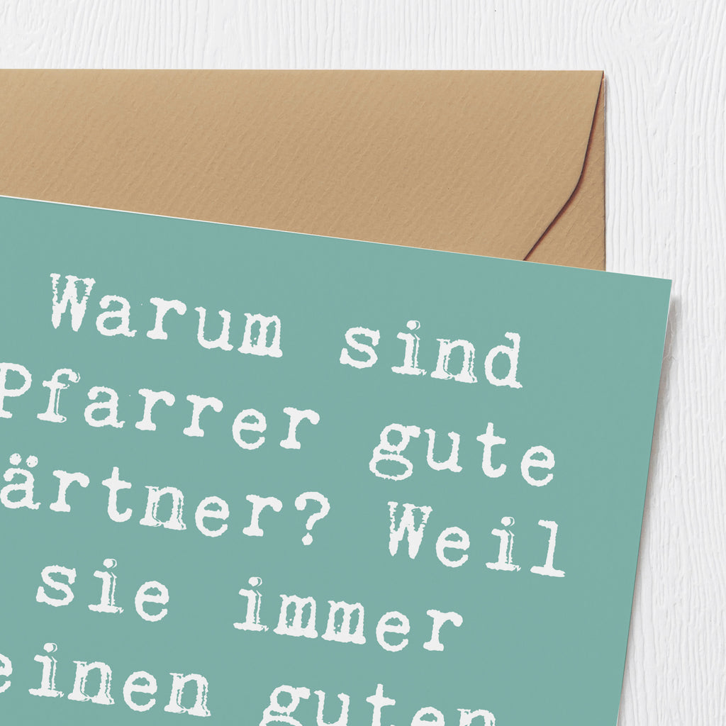 Deluxe Karte Spruch Pfarrer Gärtner Karte, Grußkarte, Klappkarte, Einladungskarte, Glückwunschkarte, Hochzeitskarte, Geburtstagskarte, Hochwertige Grußkarte, Hochwertige Klappkarte, Beruf, Ausbildung, Jubiläum, Abschied, Rente, Kollege, Kollegin, Geschenk, Schenken, Arbeitskollege, Mitarbeiter, Firma, Danke, Dankeschön