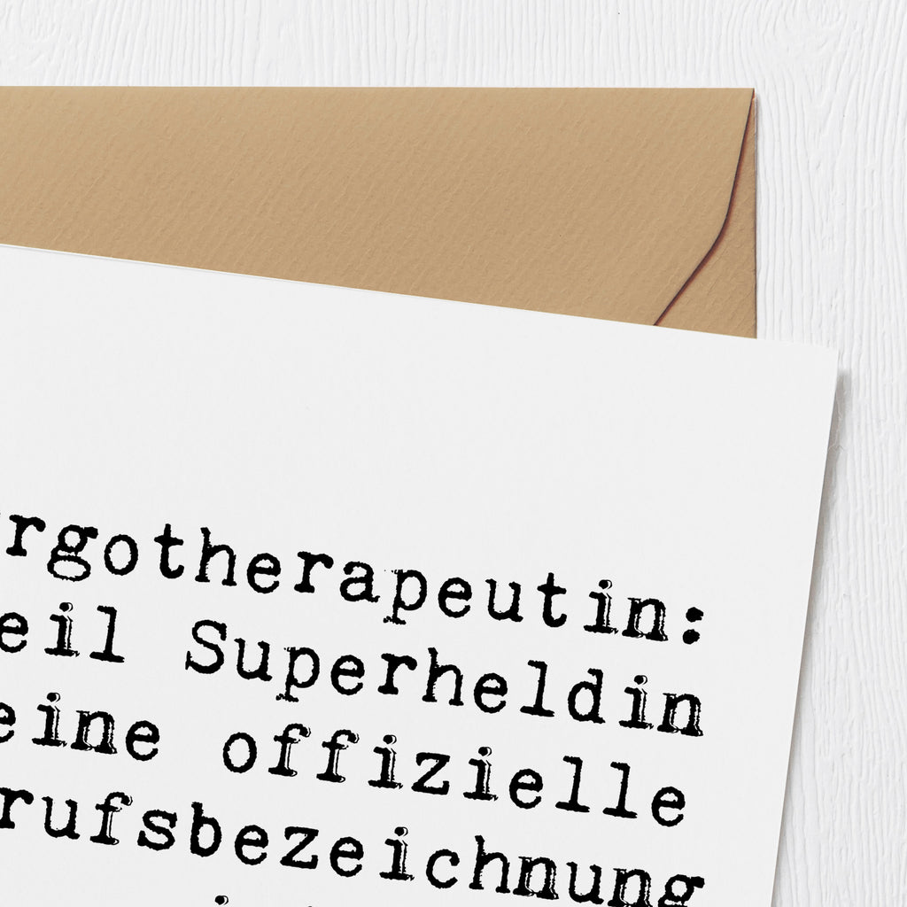 Deluxe Karte Spruch Ergotherapeutin Superheldin Karte, Grußkarte, Klappkarte, Einladungskarte, Glückwunschkarte, Hochzeitskarte, Geburtstagskarte, Hochwertige Grußkarte, Hochwertige Klappkarte, Beruf, Ausbildung, Jubiläum, Abschied, Rente, Kollege, Kollegin, Geschenk, Schenken, Arbeitskollege, Mitarbeiter, Firma, Danke, Dankeschön