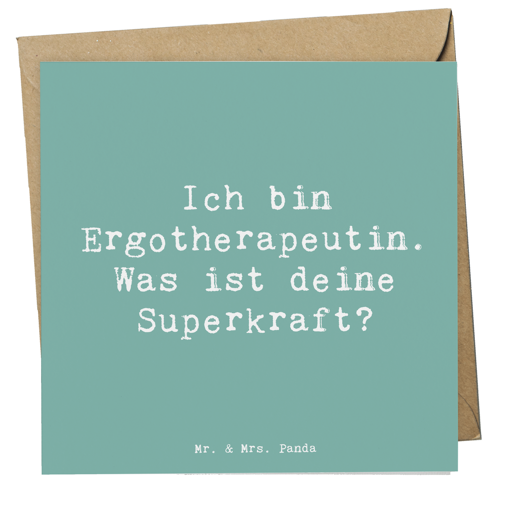 Deluxe Karte Spruch Super Ergotherapeutin Karte, Grußkarte, Klappkarte, Einladungskarte, Glückwunschkarte, Hochzeitskarte, Geburtstagskarte, Hochwertige Grußkarte, Hochwertige Klappkarte, Beruf, Ausbildung, Jubiläum, Abschied, Rente, Kollege, Kollegin, Geschenk, Schenken, Arbeitskollege, Mitarbeiter, Firma, Danke, Dankeschön