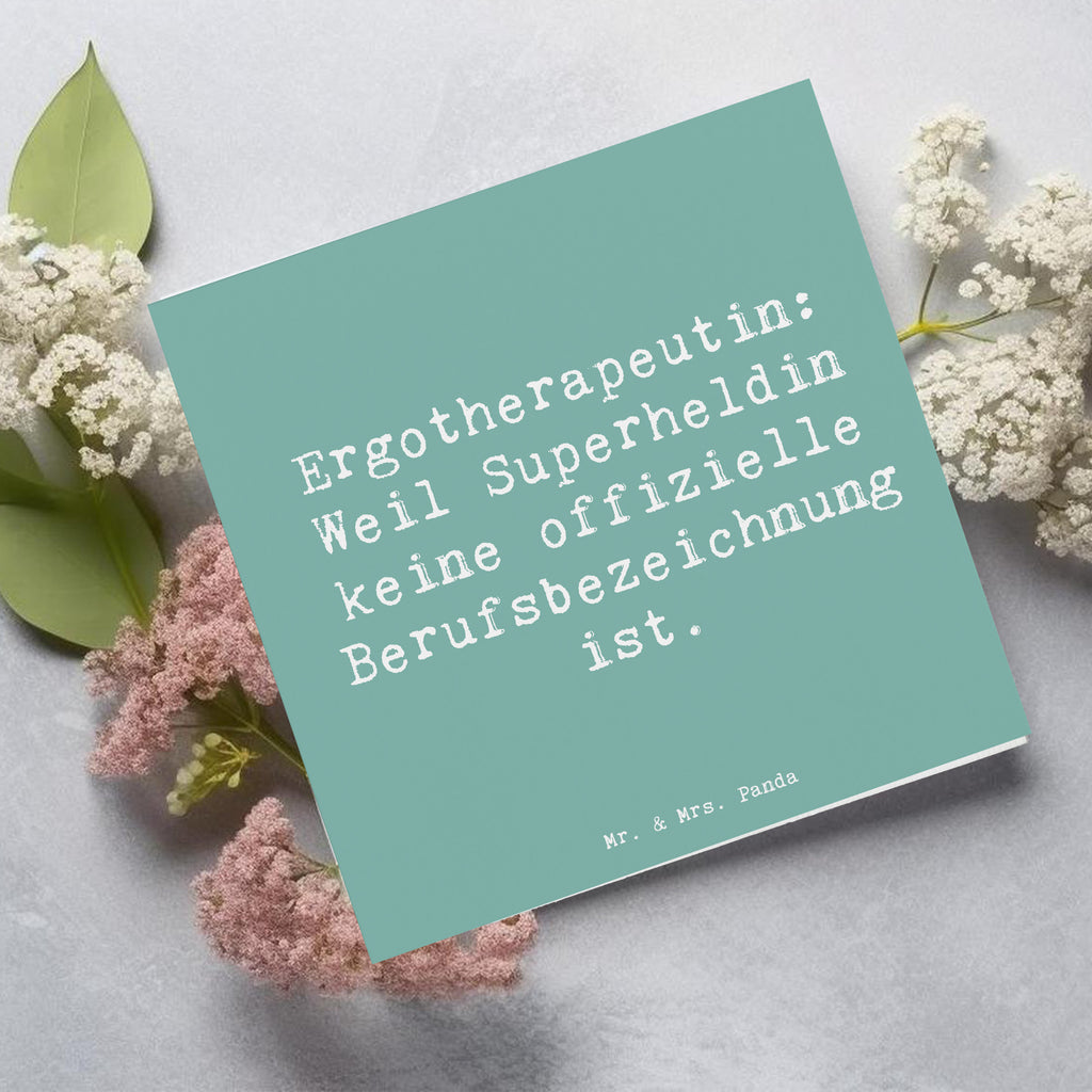 Deluxe Karte Spruch Ergotherapeutin Superheldin Karte, Grußkarte, Klappkarte, Einladungskarte, Glückwunschkarte, Hochzeitskarte, Geburtstagskarte, Hochwertige Grußkarte, Hochwertige Klappkarte, Beruf, Ausbildung, Jubiläum, Abschied, Rente, Kollege, Kollegin, Geschenk, Schenken, Arbeitskollege, Mitarbeiter, Firma, Danke, Dankeschön