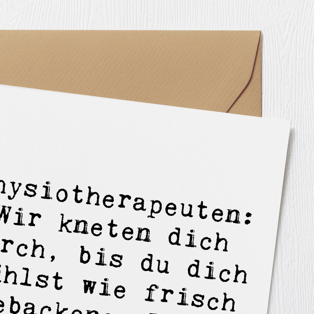 Deluxe Karte Spruch Physiotherapeut Kneten Karte, Grußkarte, Klappkarte, Einladungskarte, Glückwunschkarte, Hochzeitskarte, Geburtstagskarte, Hochwertige Grußkarte, Hochwertige Klappkarte, Beruf, Ausbildung, Jubiläum, Abschied, Rente, Kollege, Kollegin, Geschenk, Schenken, Arbeitskollege, Mitarbeiter, Firma, Danke, Dankeschön