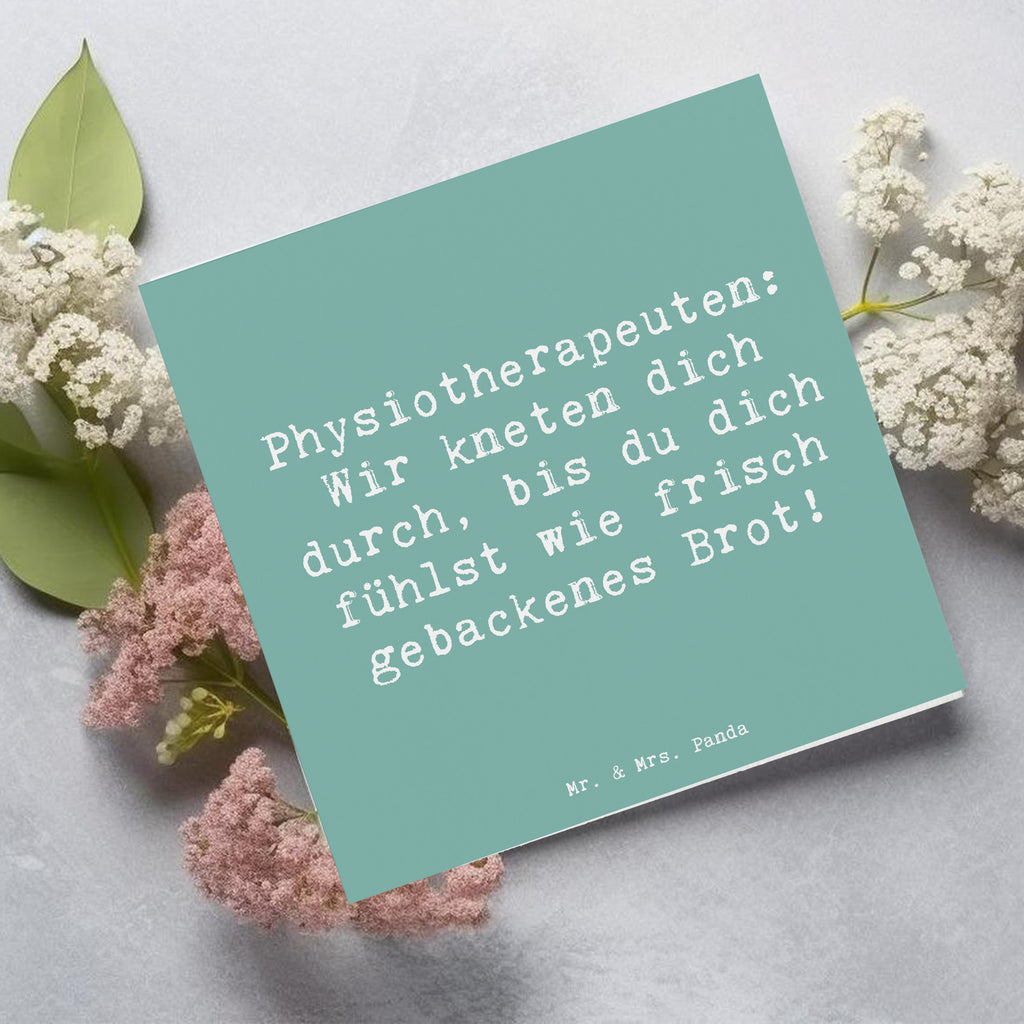 Deluxe Karte Spruch Physiotherapeut Kneten Karte, Grußkarte, Klappkarte, Einladungskarte, Glückwunschkarte, Hochzeitskarte, Geburtstagskarte, Hochwertige Grußkarte, Hochwertige Klappkarte, Beruf, Ausbildung, Jubiläum, Abschied, Rente, Kollege, Kollegin, Geschenk, Schenken, Arbeitskollege, Mitarbeiter, Firma, Danke, Dankeschön