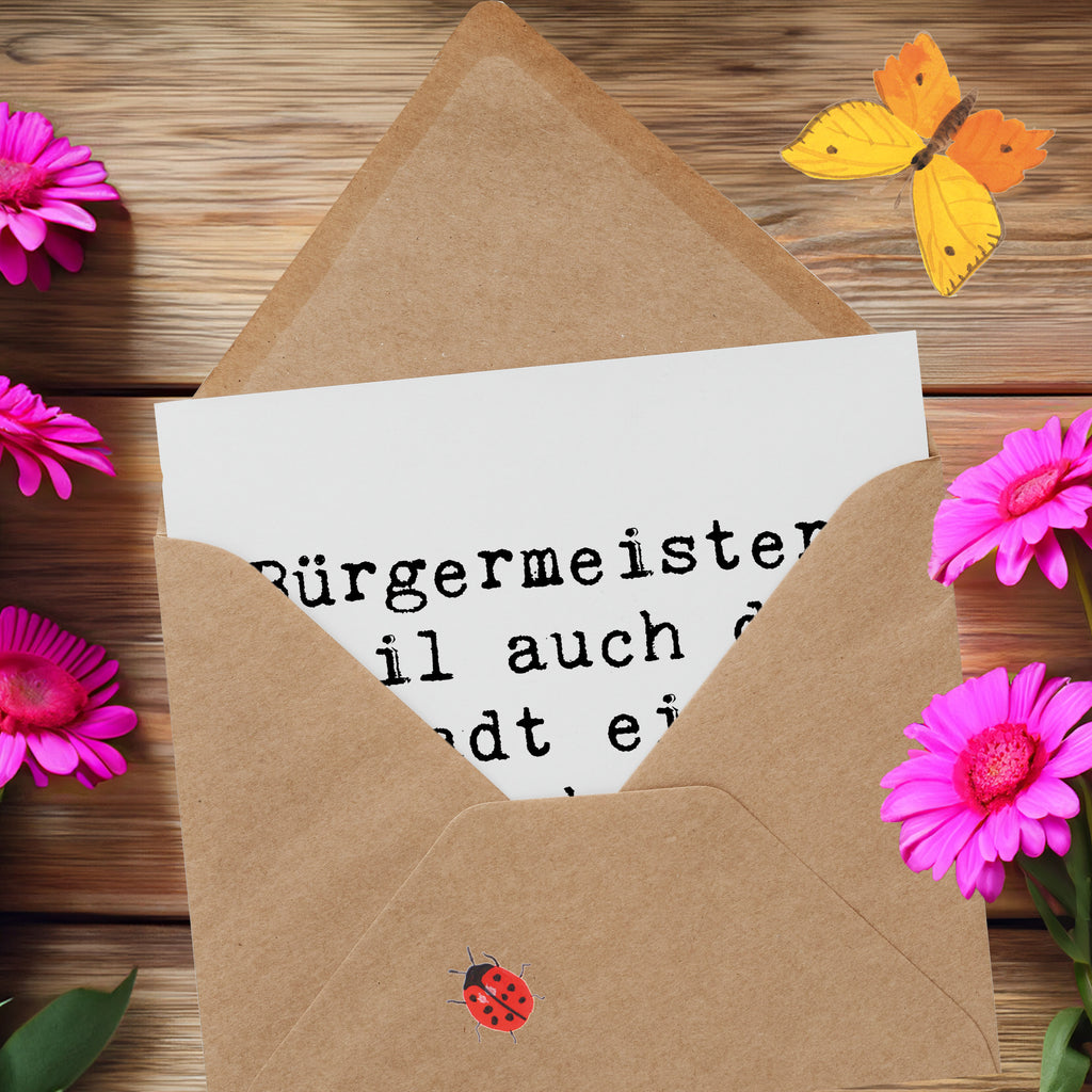 Deluxe Karte Spruch Bürgermeister Superheld Karte, Grußkarte, Klappkarte, Einladungskarte, Glückwunschkarte, Hochzeitskarte, Geburtstagskarte, Hochwertige Grußkarte, Hochwertige Klappkarte, Beruf, Ausbildung, Jubiläum, Abschied, Rente, Kollege, Kollegin, Geschenk, Schenken, Arbeitskollege, Mitarbeiter, Firma, Danke, Dankeschön