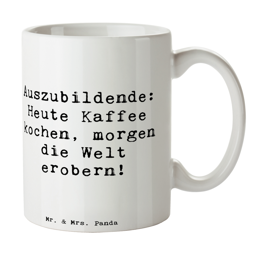 Tasse Spruch Auszubildender Abenteuer Tasse, Kaffeetasse, Teetasse, Becher, Kaffeebecher, Teebecher, Keramiktasse, Porzellantasse, Büro Tasse, Geschenk Tasse, Tasse Sprüche, Tasse Motive, Kaffeetassen, Tasse bedrucken, Designer Tasse, Cappuccino Tassen, Schöne Teetassen, Beruf, Ausbildung, Jubiläum, Abschied, Rente, Kollege, Kollegin, Geschenk, Schenken, Arbeitskollege, Mitarbeiter, Firma, Danke, Dankeschön