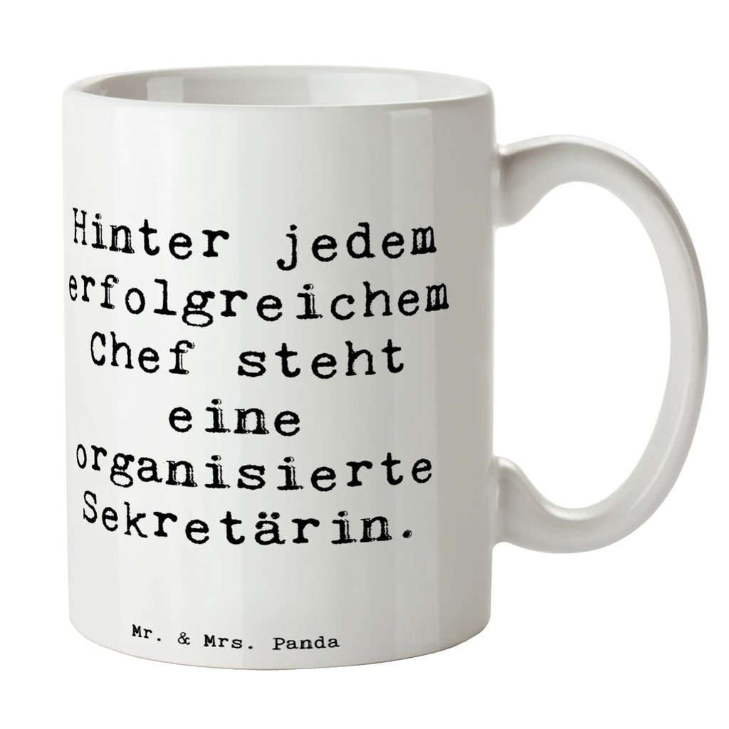 Tasse Spruch Hinter jedem erfolgreichem Chef steht eine organisierte Sekretärin. Tasse, Kaffeetasse, Teetasse, Becher, Kaffeebecher, Teebecher, Keramiktasse, Porzellantasse, Büro Tasse, Geschenk Tasse, Tasse Sprüche, Tasse Motive, Kaffeetassen, Tasse bedrucken, Designer Tasse, Cappuccino Tassen, Schöne Teetassen, Beruf, Ausbildung, Jubiläum, Abschied, Rente, Kollege, Kollegin, Geschenk, Schenken, Arbeitskollege, Mitarbeiter, Firma, Danke, Dankeschön