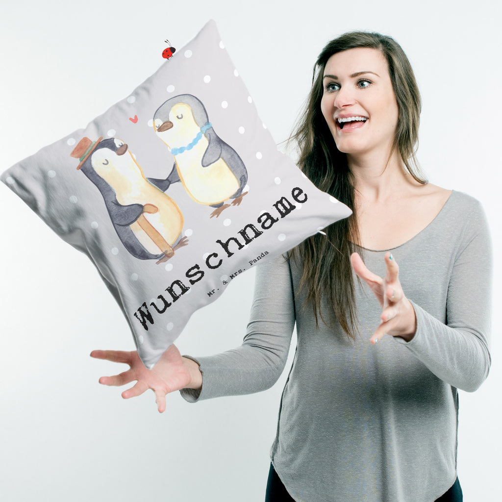 Personalisiertes Kissen Pinguin Beste Großeltern der Welt Kissen, personalisiert, Name, Wunschname, bedrucken, Kopfkissen, für, Dankeschön, Geschenk, Schenken, Geburtstag, Geburtstagsgeschenk, Geschenkidee, Danke, Bedanken, Mitbringsel, Freude machen, Geschenktipp, Großeltern, Grosseltern, Großmutter, Großvater, Opa, Omi, Oma, Opi. Großpapa, Großmama, Enkel, Enkelin, Enkelkind, Kleinigkeit, Omma, Ommi, Oppa, Oppi, Bester