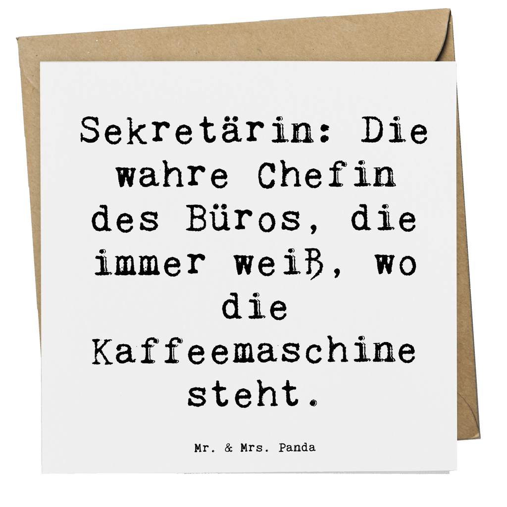 Deluxe Karte Spruch Sekretärin: Die wahre Chefin des Büros, die immer weiß, wo die Kaffeemaschine steht. Karte, Grußkarte, Klappkarte, Einladungskarte, Glückwunschkarte, Hochzeitskarte, Geburtstagskarte, Hochwertige Grußkarte, Hochwertige Klappkarte, Beruf, Ausbildung, Jubiläum, Abschied, Rente, Kollege, Kollegin, Geschenk, Schenken, Arbeitskollege, Mitarbeiter, Firma, Danke, Dankeschön