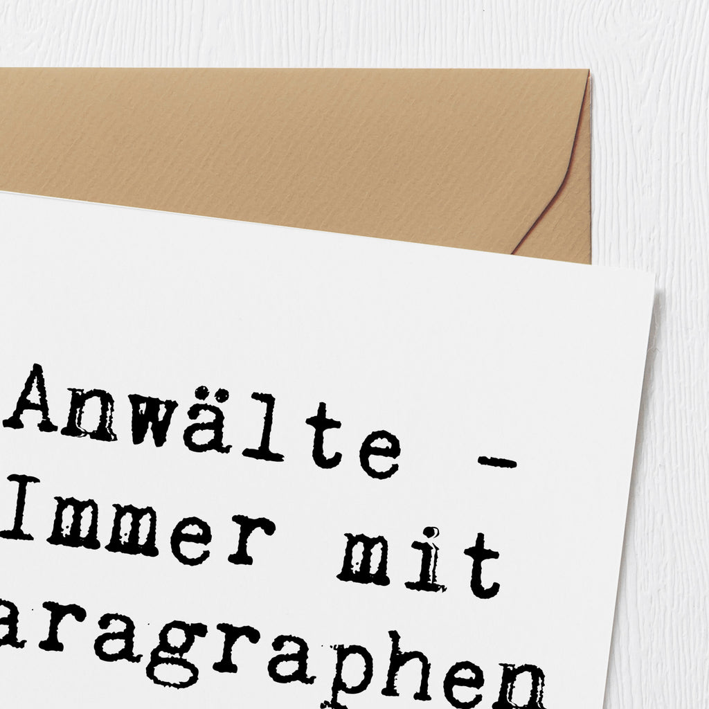 Deluxe Karte Spruch Anwalt Paragraphen Karte, Grußkarte, Klappkarte, Einladungskarte, Glückwunschkarte, Hochzeitskarte, Geburtstagskarte, Hochwertige Grußkarte, Hochwertige Klappkarte, Beruf, Ausbildung, Jubiläum, Abschied, Rente, Kollege, Kollegin, Geschenk, Schenken, Arbeitskollege, Mitarbeiter, Firma, Danke, Dankeschön