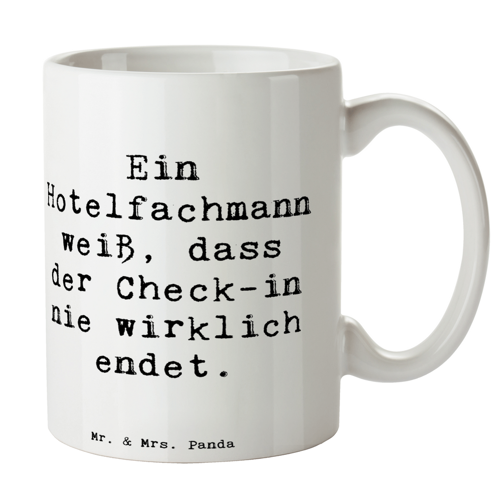 Tasse Spruch Ein Hotelfachmann weiß, dass der Check-in nie wirklich endet. Tasse, Kaffeetasse, Teetasse, Becher, Kaffeebecher, Teebecher, Keramiktasse, Porzellantasse, Büro Tasse, Geschenk Tasse, Tasse Sprüche, Tasse Motive, Kaffeetassen, Tasse bedrucken, Designer Tasse, Cappuccino Tassen, Schöne Teetassen, Beruf, Ausbildung, Jubiläum, Abschied, Rente, Kollege, Kollegin, Geschenk, Schenken, Arbeitskollege, Mitarbeiter, Firma, Danke, Dankeschön