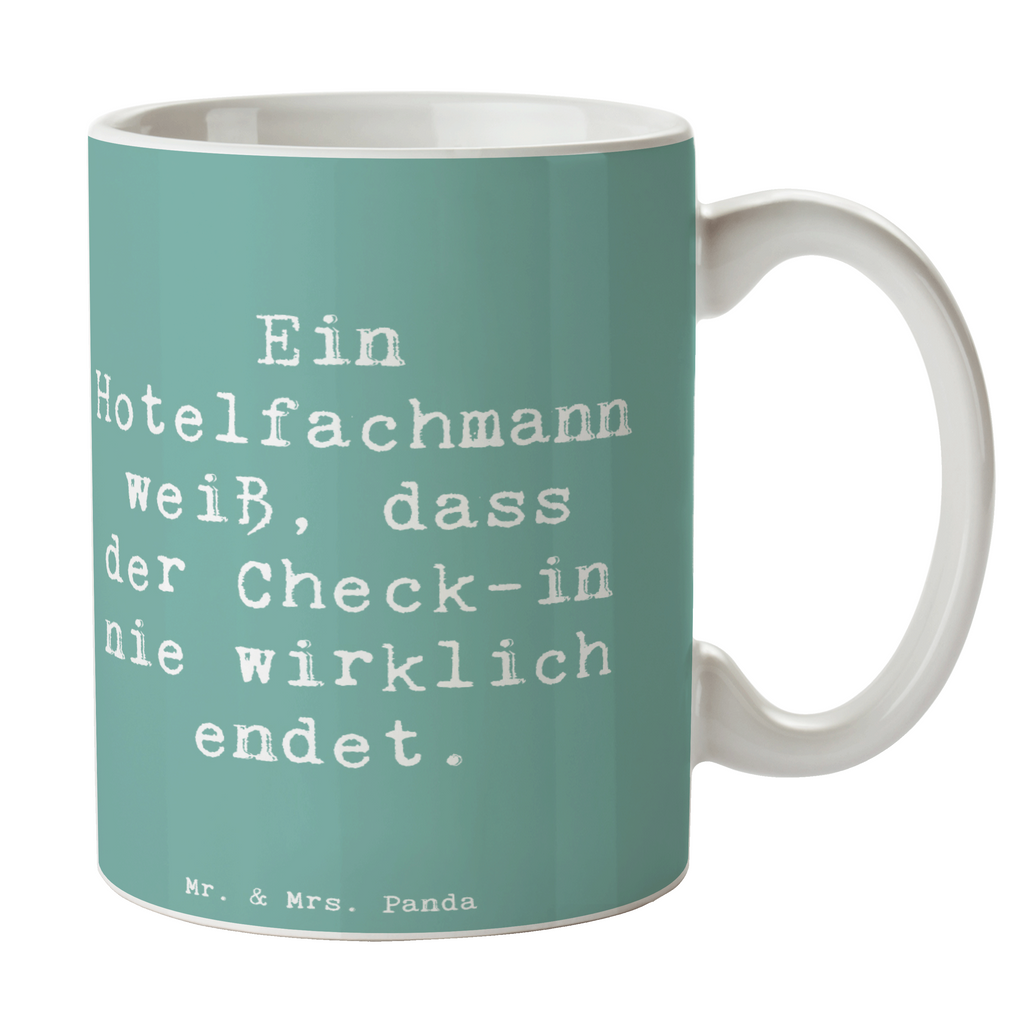 Tasse Spruch Ein Hotelfachmann weiß, dass der Check-in nie wirklich endet. Tasse, Kaffeetasse, Teetasse, Becher, Kaffeebecher, Teebecher, Keramiktasse, Porzellantasse, Büro Tasse, Geschenk Tasse, Tasse Sprüche, Tasse Motive, Kaffeetassen, Tasse bedrucken, Designer Tasse, Cappuccino Tassen, Schöne Teetassen, Beruf, Ausbildung, Jubiläum, Abschied, Rente, Kollege, Kollegin, Geschenk, Schenken, Arbeitskollege, Mitarbeiter, Firma, Danke, Dankeschön