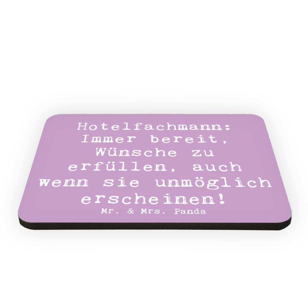 Magnet Spruch Hotelfachmann: Immer bereit, Wünsche zu erfüllen, auch wenn sie unmöglich erscheinen! Kühlschrankmagnet, Pinnwandmagnet, Souvenir Magnet, Motivmagnete, Dekomagnet, Whiteboard Magnet, Notiz Magnet, Kühlschrank Dekoration, Beruf, Ausbildung, Jubiläum, Abschied, Rente, Kollege, Kollegin, Geschenk, Schenken, Arbeitskollege, Mitarbeiter, Firma, Danke, Dankeschön