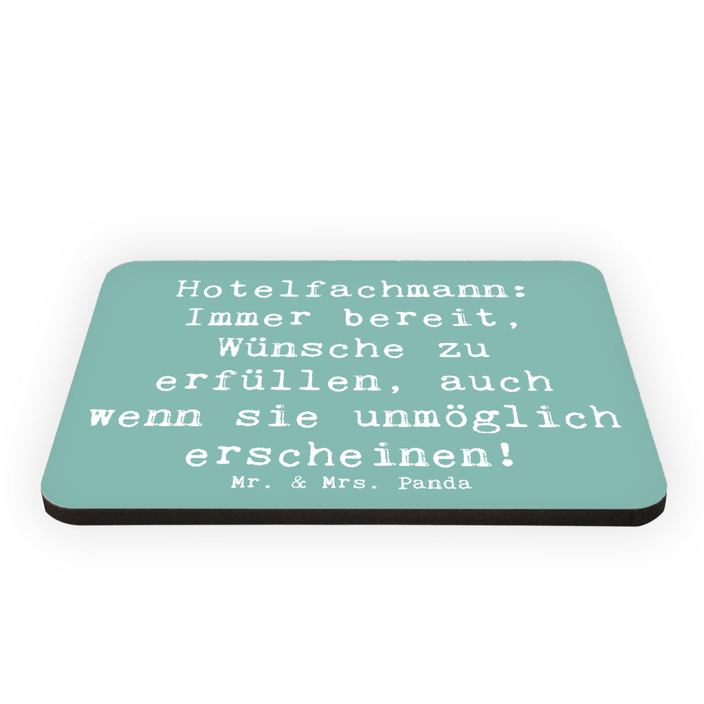 Magnet Spruch Hotelfachmann: Immer bereit, Wünsche zu erfüllen, auch wenn sie unmöglich erscheinen! Kühlschrankmagnet, Pinnwandmagnet, Souvenir Magnet, Motivmagnete, Dekomagnet, Whiteboard Magnet, Notiz Magnet, Kühlschrank Dekoration, Beruf, Ausbildung, Jubiläum, Abschied, Rente, Kollege, Kollegin, Geschenk, Schenken, Arbeitskollege, Mitarbeiter, Firma, Danke, Dankeschön