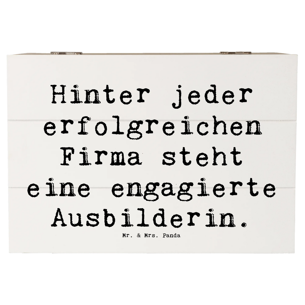 Holzkiste Spruch Hinter jeder erfolgreichen Firma steht eine engagierte Ausbilderin. Holzkiste, Kiste, Schatzkiste, Truhe, Schatulle, XXL, Erinnerungsbox, Erinnerungskiste, Dekokiste, Aufbewahrungsbox, Geschenkbox, Geschenkdose, Beruf, Ausbildung, Jubiläum, Abschied, Rente, Kollege, Kollegin, Geschenk, Schenken, Arbeitskollege, Mitarbeiter, Firma, Danke, Dankeschön