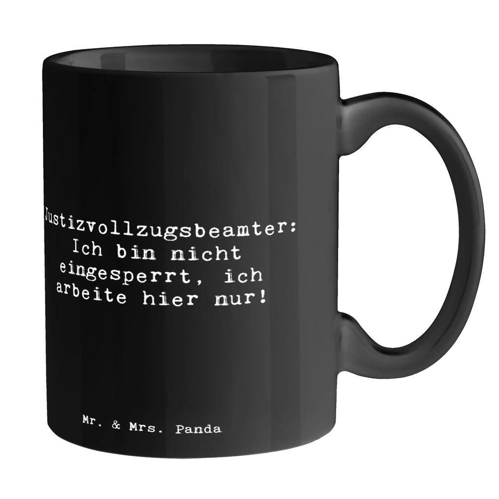 Tasse Spruch Justizvollzugsbeamter: Ich bin nicht eingesperrt, ich arbeite hier nur! Tasse, Kaffeetasse, Teetasse, Becher, Kaffeebecher, Teebecher, Keramiktasse, Porzellantasse, Büro Tasse, Geschenk Tasse, Tasse Sprüche, Tasse Motive, Kaffeetassen, Tasse bedrucken, Designer Tasse, Cappuccino Tassen, Schöne Teetassen, Beruf, Ausbildung, Jubiläum, Abschied, Rente, Kollege, Kollegin, Geschenk, Schenken, Arbeitskollege, Mitarbeiter, Firma, Danke, Dankeschön