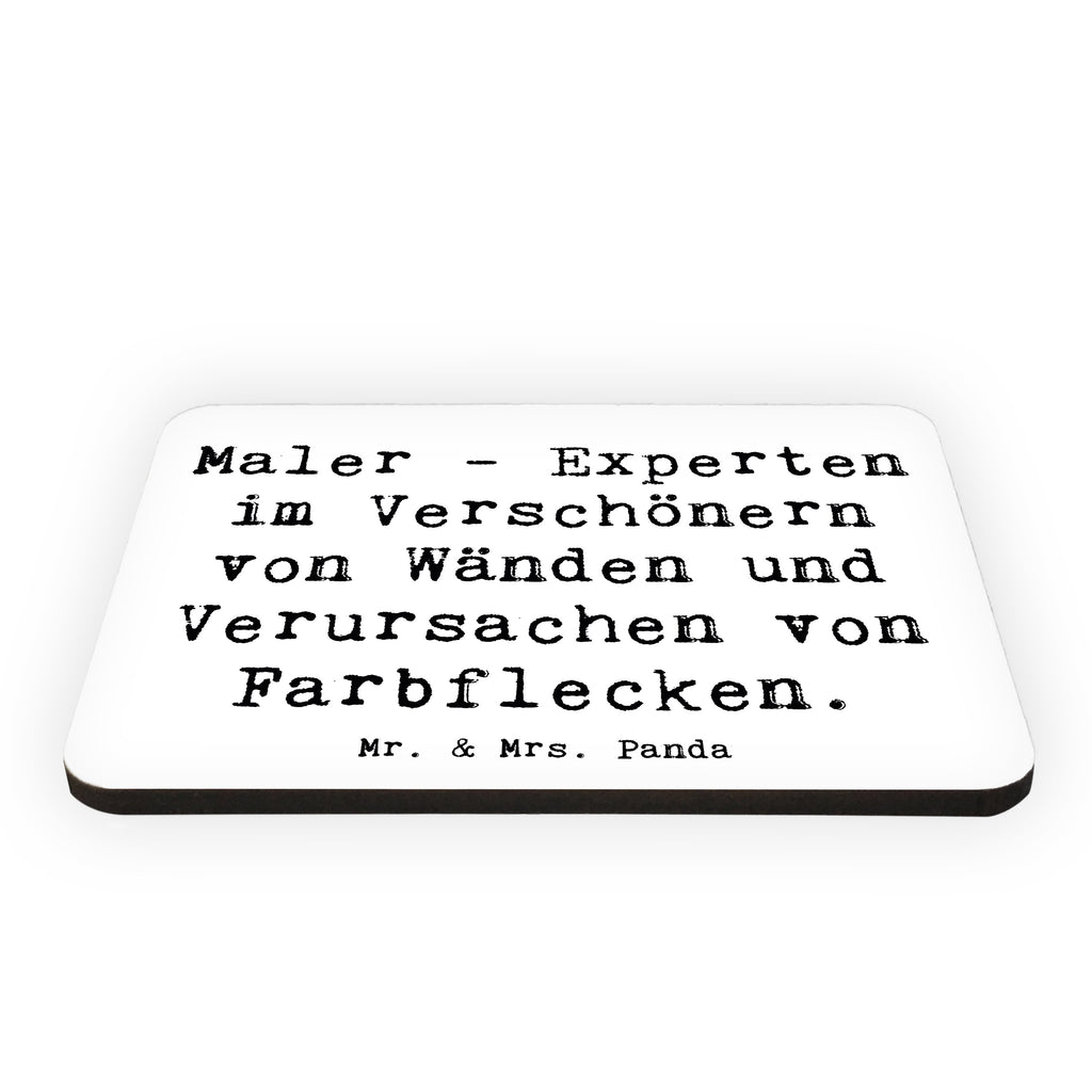 Magnet Spruch Maler - Experten im Verschönern von Wänden und Verursachen von Farbflecken. Kühlschrankmagnet, Pinnwandmagnet, Souvenir Magnet, Motivmagnete, Dekomagnet, Whiteboard Magnet, Notiz Magnet, Kühlschrank Dekoration, Beruf, Ausbildung, Jubiläum, Abschied, Rente, Kollege, Kollegin, Geschenk, Schenken, Arbeitskollege, Mitarbeiter, Firma, Danke, Dankeschön