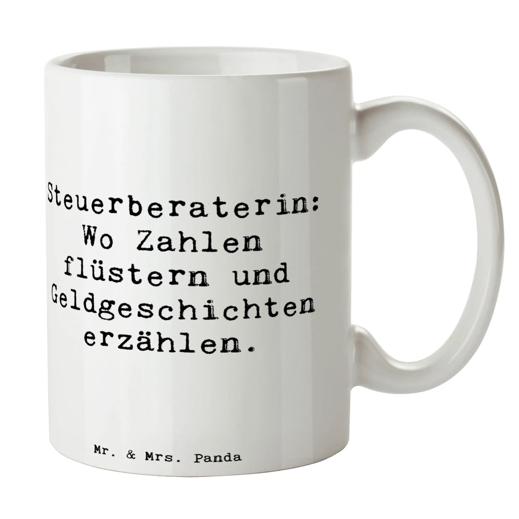 Tasse Spruch Steuerberaterin: Wo Zahlen flüstern und Geldgeschichten erzählen. Tasse, Kaffeetasse, Teetasse, Becher, Kaffeebecher, Teebecher, Keramiktasse, Porzellantasse, Büro Tasse, Geschenk Tasse, Tasse Sprüche, Tasse Motive, Kaffeetassen, Tasse bedrucken, Designer Tasse, Cappuccino Tassen, Schöne Teetassen, Beruf, Ausbildung, Jubiläum, Abschied, Rente, Kollege, Kollegin, Geschenk, Schenken, Arbeitskollege, Mitarbeiter, Firma, Danke, Dankeschön