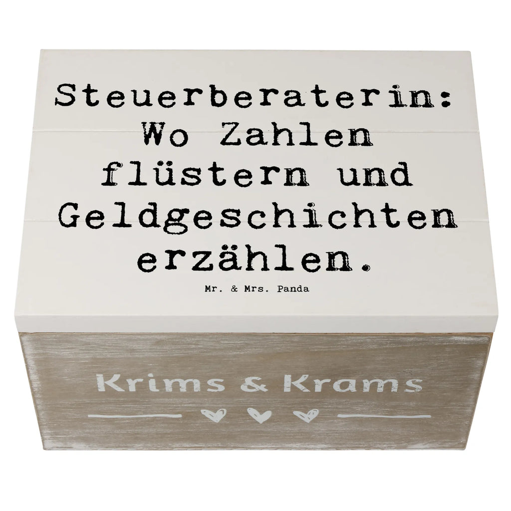 Holzkiste Spruch Steuerberaterin: Wo Zahlen flüstern und Geldgeschichten erzählen. Holzkiste, Kiste, Schatzkiste, Truhe, Schatulle, XXL, Erinnerungsbox, Erinnerungskiste, Dekokiste, Aufbewahrungsbox, Geschenkbox, Geschenkdose, Beruf, Ausbildung, Jubiläum, Abschied, Rente, Kollege, Kollegin, Geschenk, Schenken, Arbeitskollege, Mitarbeiter, Firma, Danke, Dankeschön