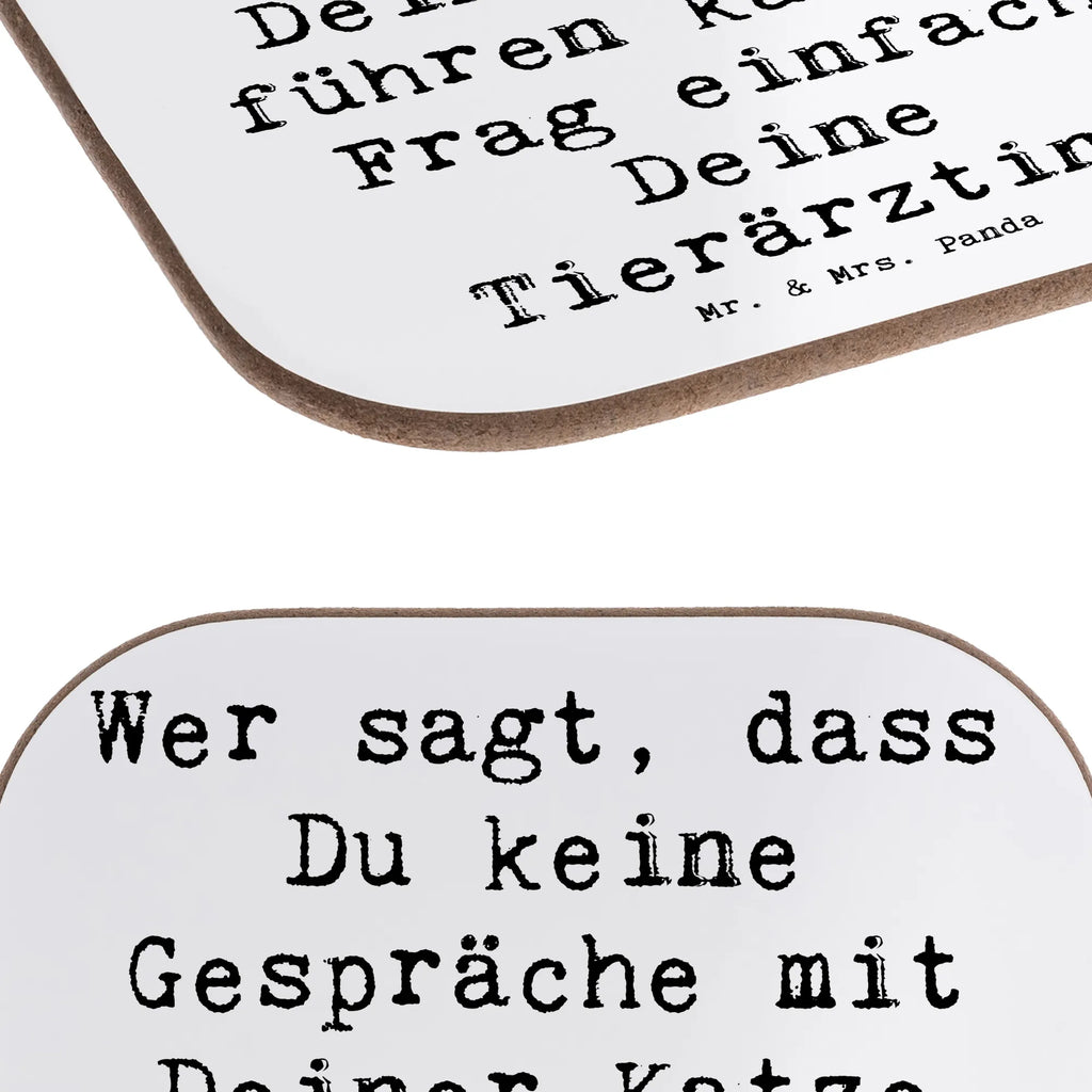 Untersetzer Spruch Wer sagt, dass Du keine Gespräche mit Deiner Katze führen kannst? Frag einfach Deine Tierärztin! Untersetzer, Bierdeckel, Glasuntersetzer, Untersetzer Gläser, Getränkeuntersetzer, Untersetzer aus Holz, Untersetzer für Gläser, Korkuntersetzer, Untersetzer Holz, Holzuntersetzer, Tassen Untersetzer, Untersetzer Design, Beruf, Ausbildung, Jubiläum, Abschied, Rente, Kollege, Kollegin, Geschenk, Schenken, Arbeitskollege, Mitarbeiter, Firma, Danke, Dankeschön