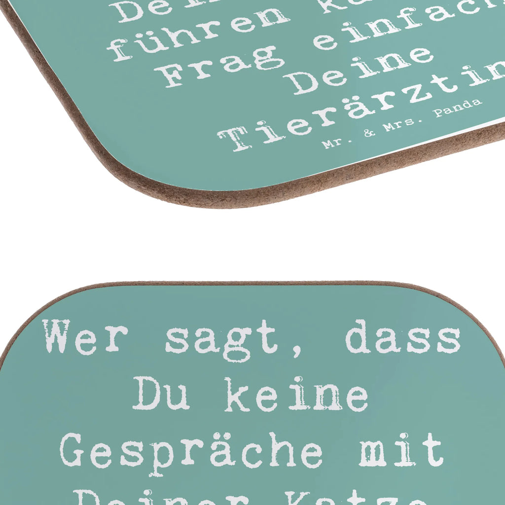 Untersetzer Spruch Wer sagt, dass Du keine Gespräche mit Deiner Katze führen kannst? Frag einfach Deine Tierärztin! Untersetzer, Bierdeckel, Glasuntersetzer, Untersetzer Gläser, Getränkeuntersetzer, Untersetzer aus Holz, Untersetzer für Gläser, Korkuntersetzer, Untersetzer Holz, Holzuntersetzer, Tassen Untersetzer, Untersetzer Design, Beruf, Ausbildung, Jubiläum, Abschied, Rente, Kollege, Kollegin, Geschenk, Schenken, Arbeitskollege, Mitarbeiter, Firma, Danke, Dankeschön