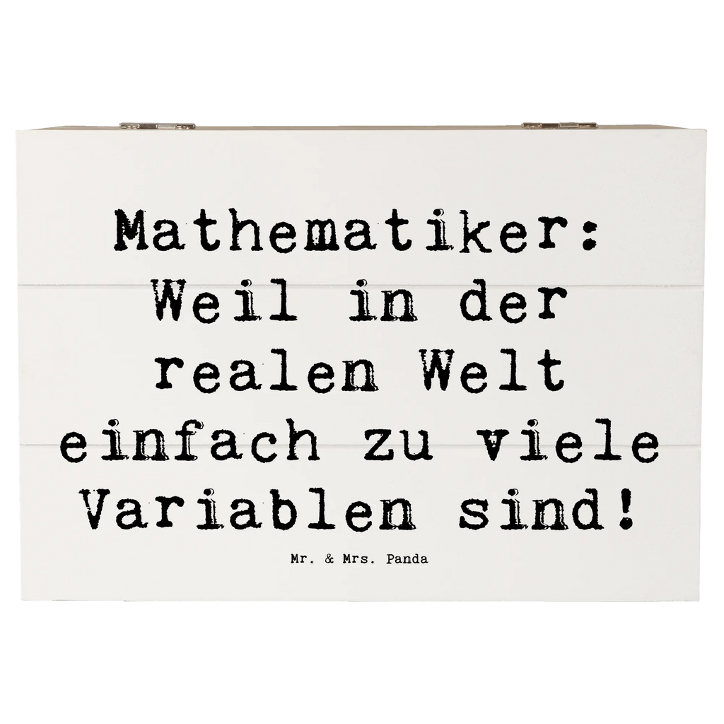 Holzkiste Spruch Mathematiker: Weil in der realen Welt einfach zu viele Variablen sind! Holzkiste, Kiste, Schatzkiste, Truhe, Schatulle, XXL, Erinnerungsbox, Erinnerungskiste, Dekokiste, Aufbewahrungsbox, Geschenkbox, Geschenkdose, Beruf, Ausbildung, Jubiläum, Abschied, Rente, Kollege, Kollegin, Geschenk, Schenken, Arbeitskollege, Mitarbeiter, Firma, Danke, Dankeschön