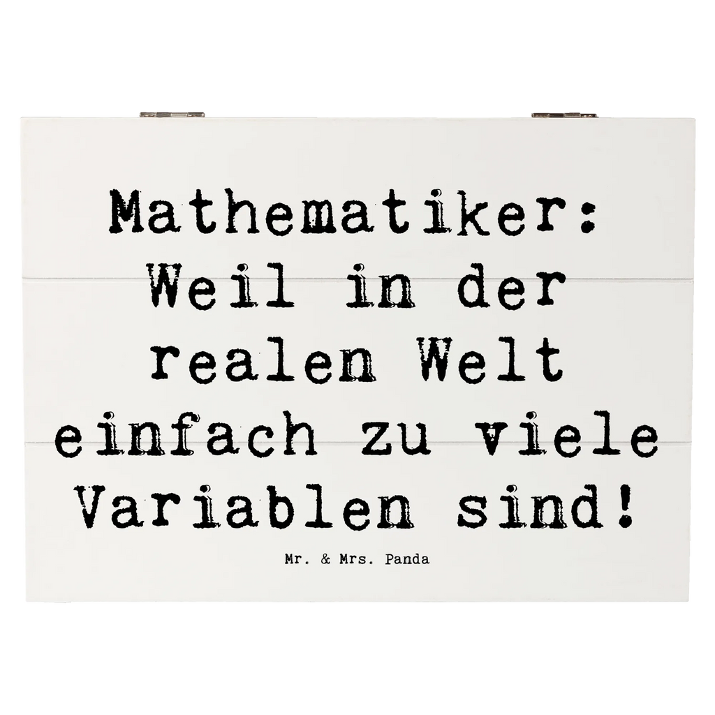 Holzkiste Spruch Mathematiker: Weil in der realen Welt einfach zu viele Variablen sind! Holzkiste, Kiste, Schatzkiste, Truhe, Schatulle, XXL, Erinnerungsbox, Erinnerungskiste, Dekokiste, Aufbewahrungsbox, Geschenkbox, Geschenkdose, Beruf, Ausbildung, Jubiläum, Abschied, Rente, Kollege, Kollegin, Geschenk, Schenken, Arbeitskollege, Mitarbeiter, Firma, Danke, Dankeschön