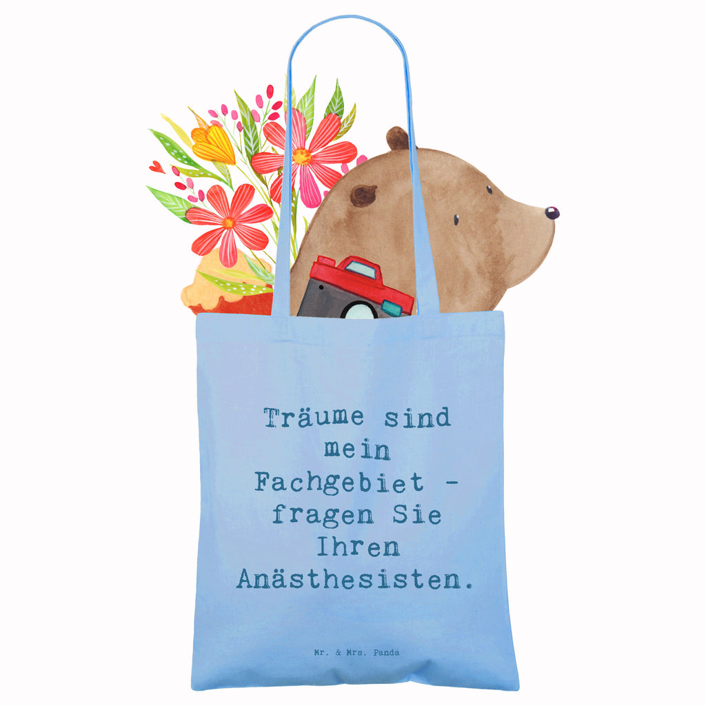 Tragetasche Spruch Träume sind mein Fachgebiet - fragen Sie Ihren Anästhesisten. Beuteltasche, Beutel, Einkaufstasche, Jutebeutel, Stoffbeutel, Tasche, Shopper, Umhängetasche, Strandtasche, Schultertasche, Stofftasche, Tragetasche, Badetasche, Jutetasche, Einkaufstüte, Laptoptasche, Beruf, Ausbildung, Jubiläum, Abschied, Rente, Kollege, Kollegin, Geschenk, Schenken, Arbeitskollege, Mitarbeiter, Firma, Danke, Dankeschön