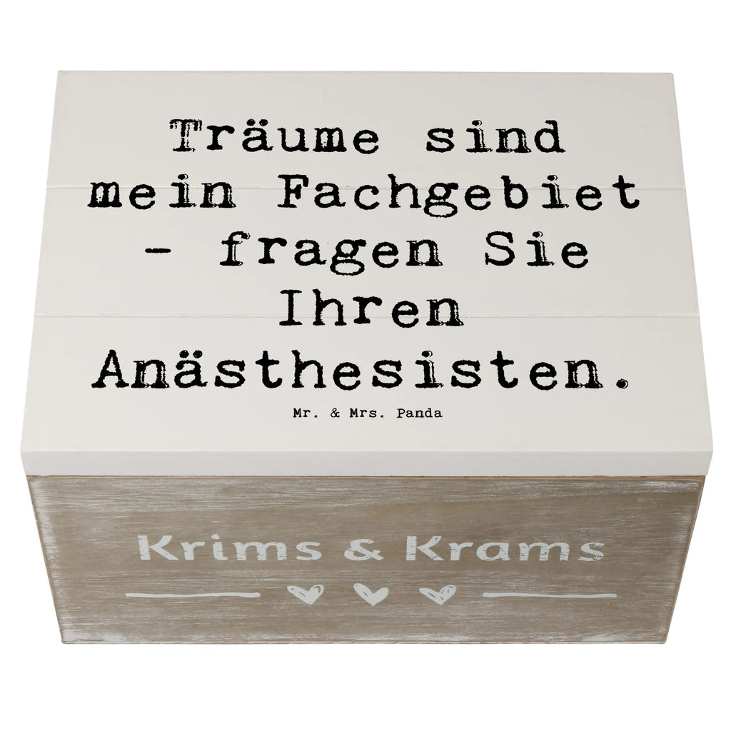 Holzkiste Spruch Träume sind mein Fachgebiet - fragen Sie Ihren Anästhesisten. Holzkiste, Kiste, Schatzkiste, Truhe, Schatulle, XXL, Erinnerungsbox, Erinnerungskiste, Dekokiste, Aufbewahrungsbox, Geschenkbox, Geschenkdose, Beruf, Ausbildung, Jubiläum, Abschied, Rente, Kollege, Kollegin, Geschenk, Schenken, Arbeitskollege, Mitarbeiter, Firma, Danke, Dankeschön